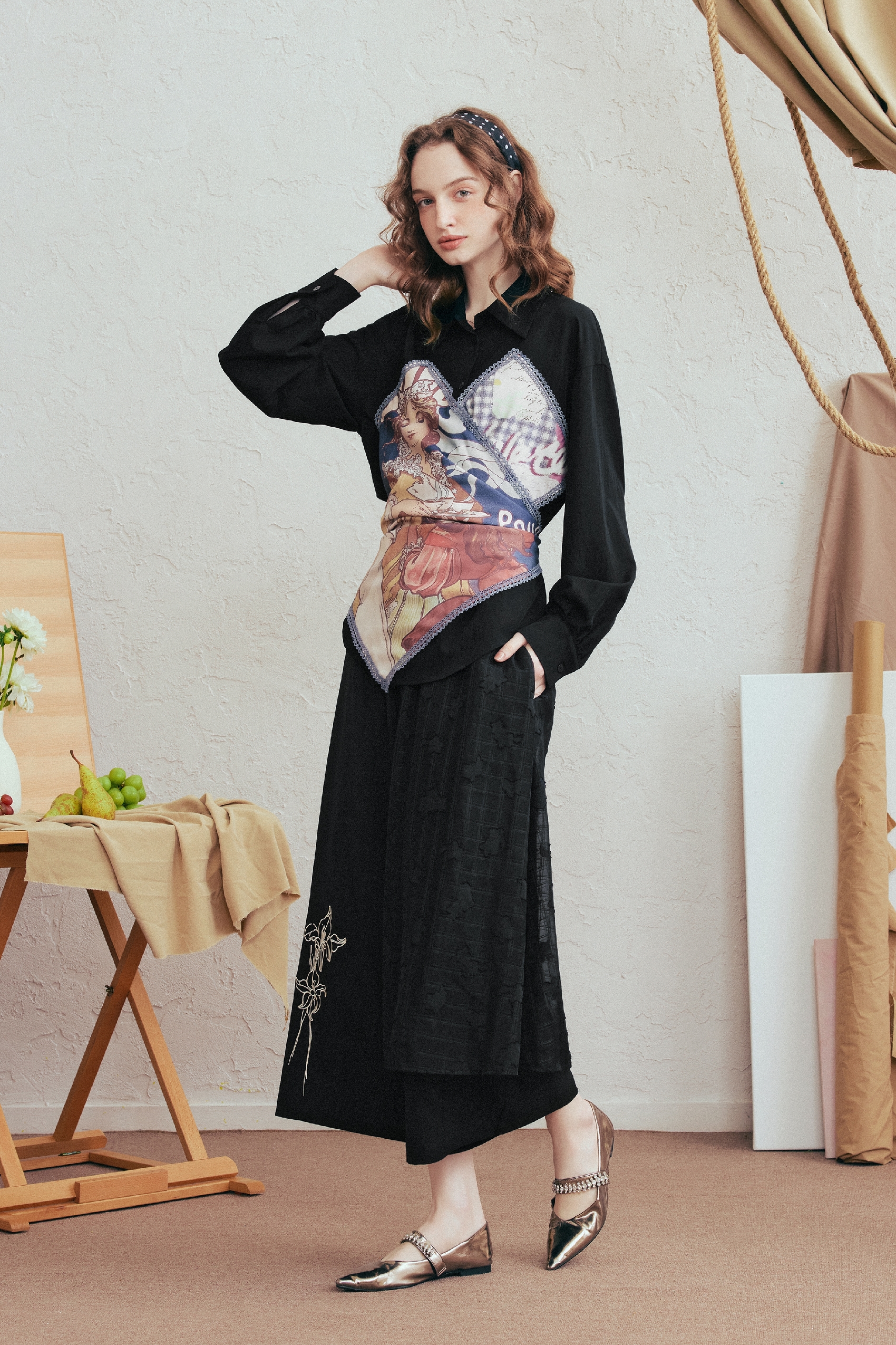 White Lace Casual Pants