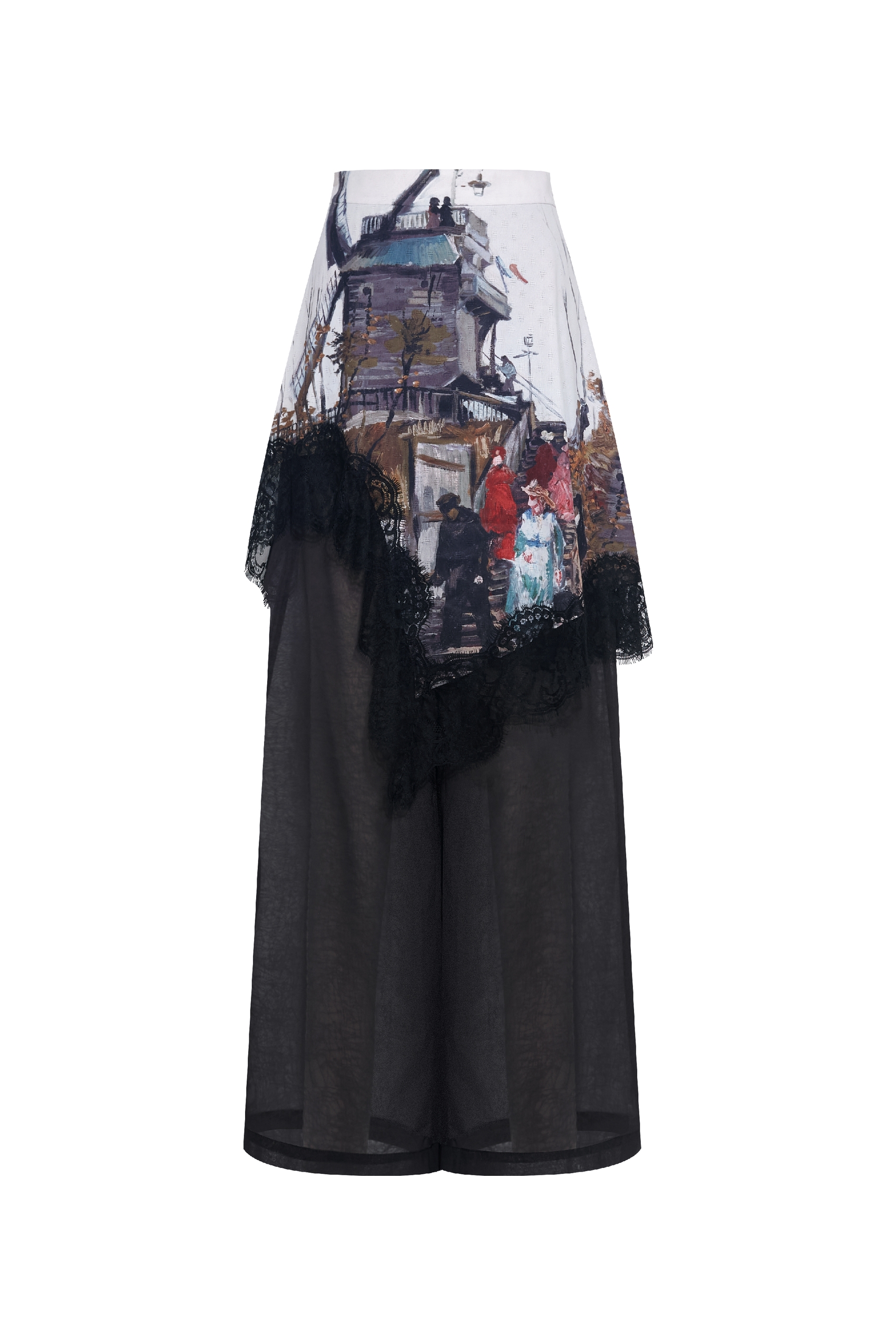 Loose Fit Printed Casual Pants