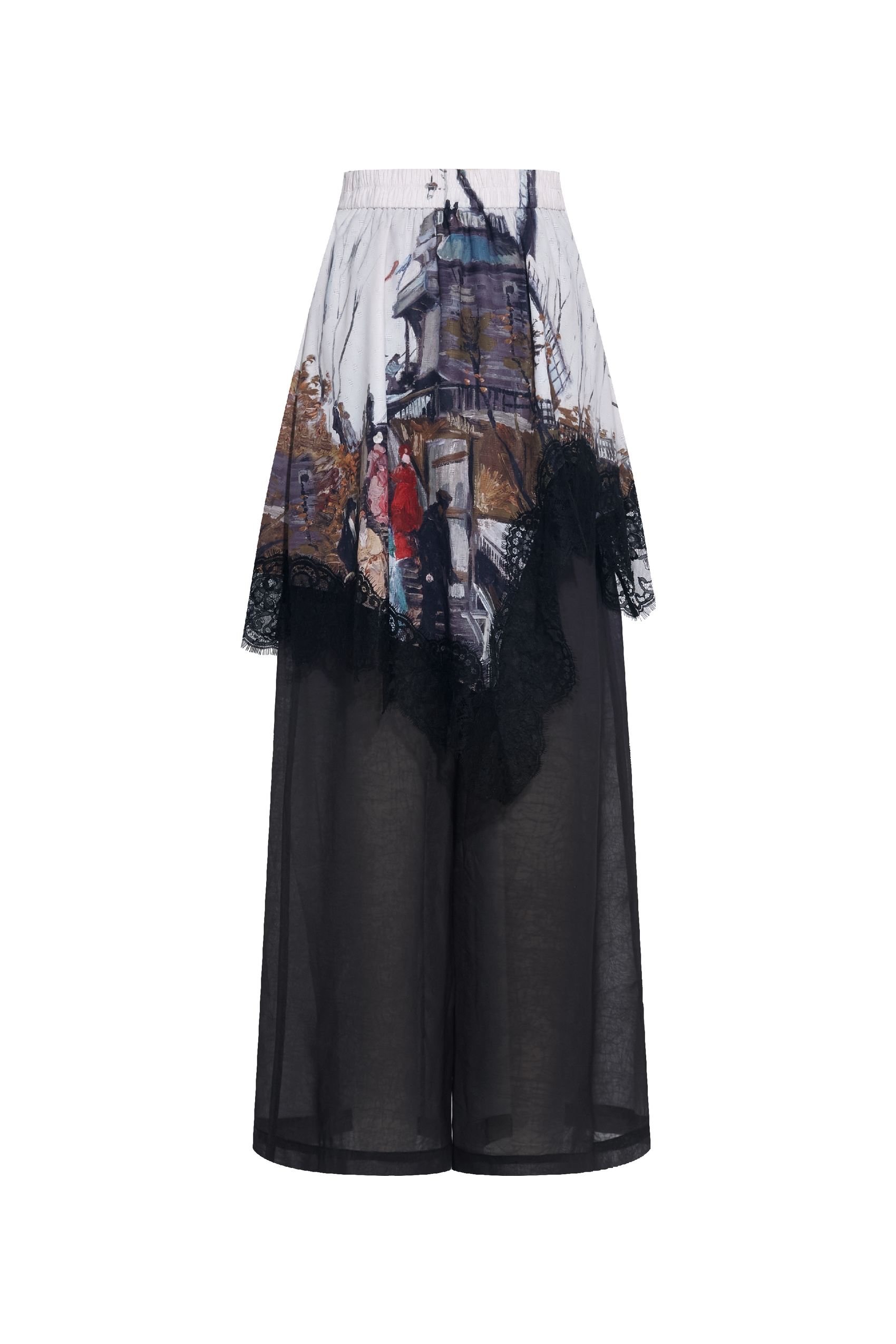 Loose Fit Printed Casual Pants