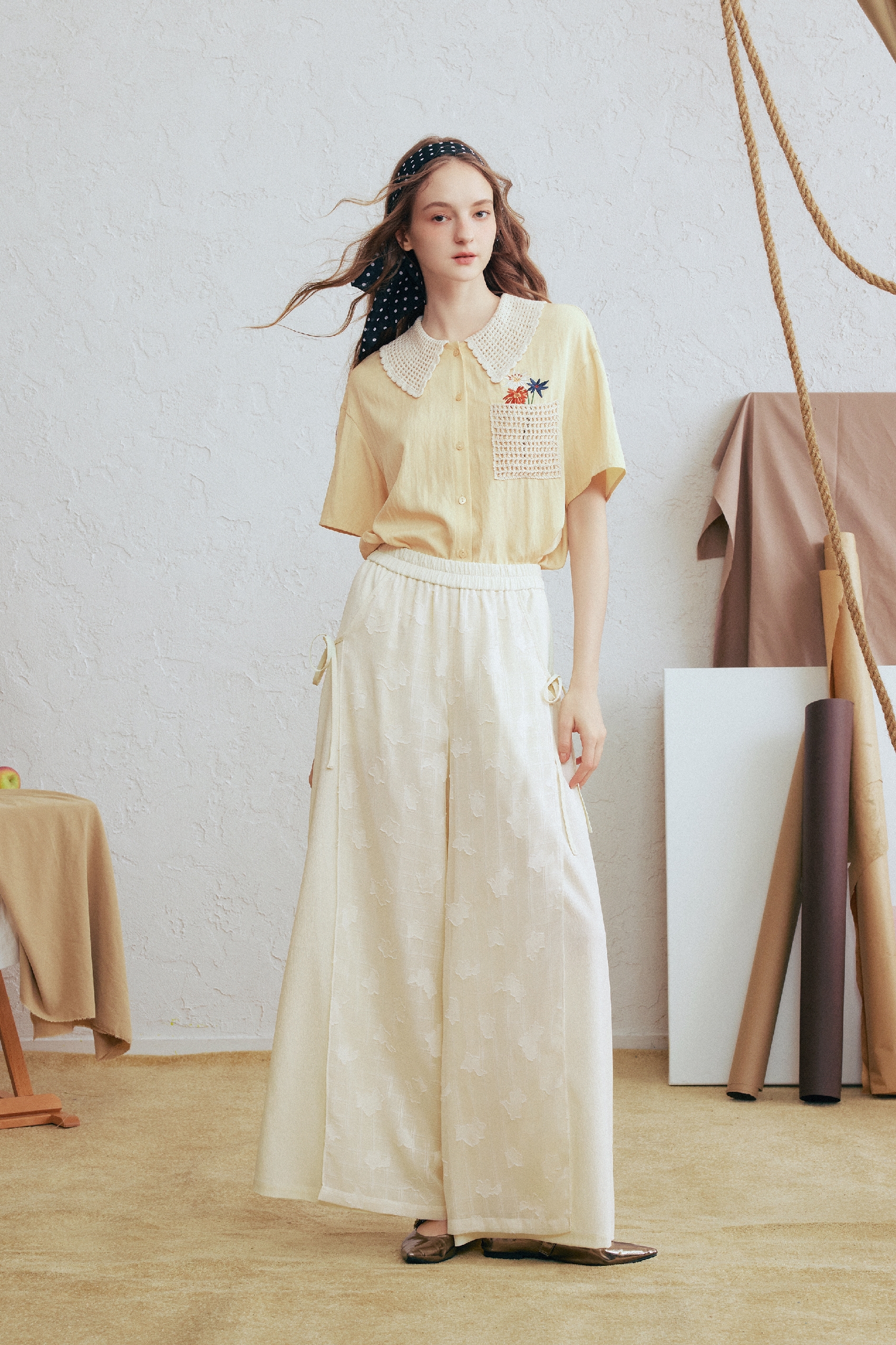 Minimalist Patchwork Casual Pants