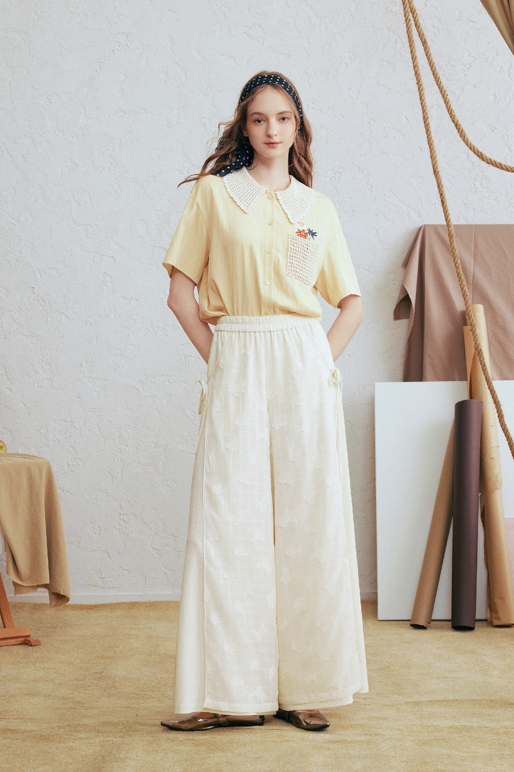 Minimalist Patchwork Casual Pants