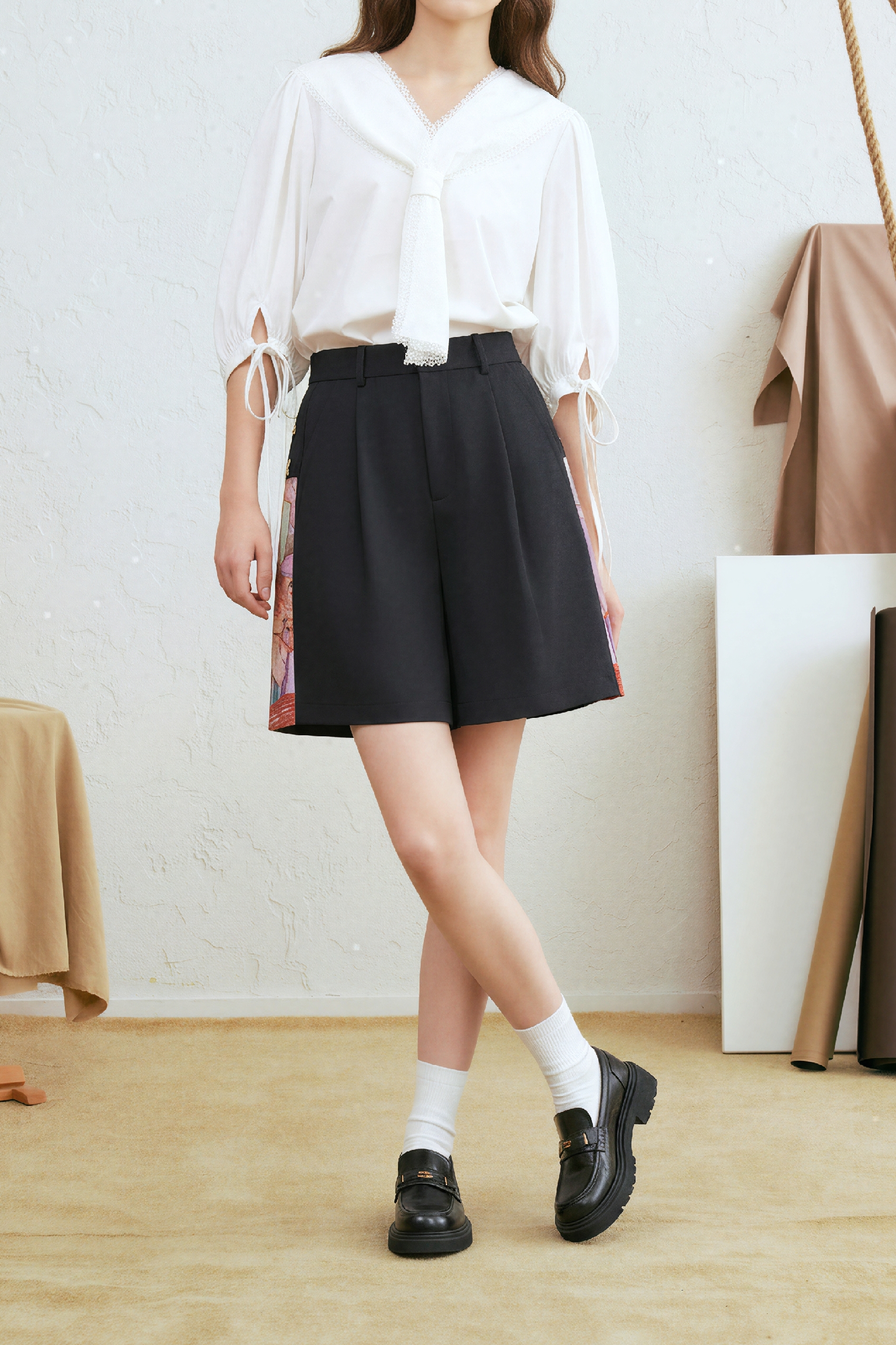 Vintage High-Waisted Shorts