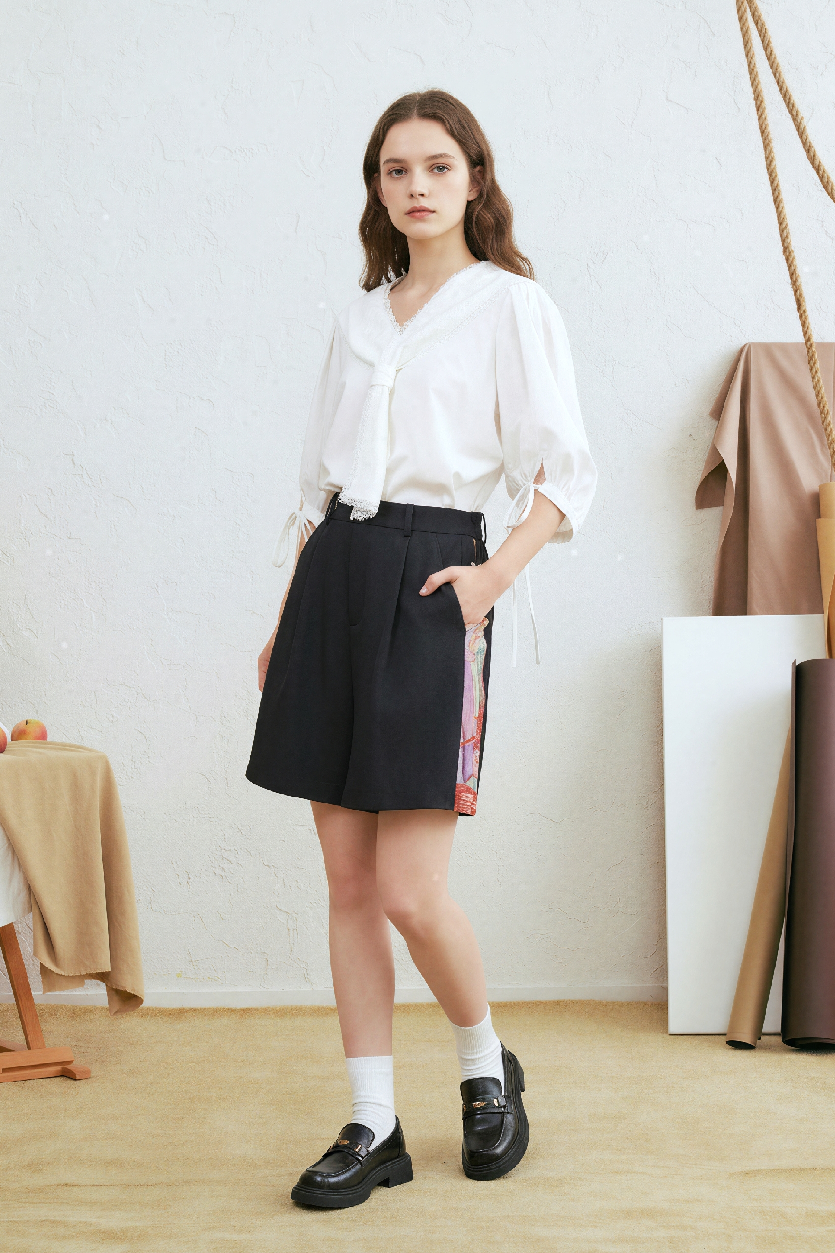 Vintage High-Waisted Shorts