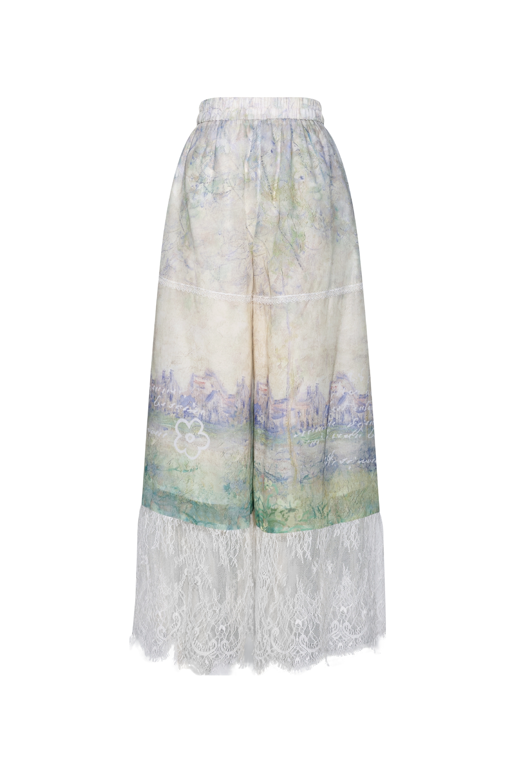 Lace Patchwork Casual Pants