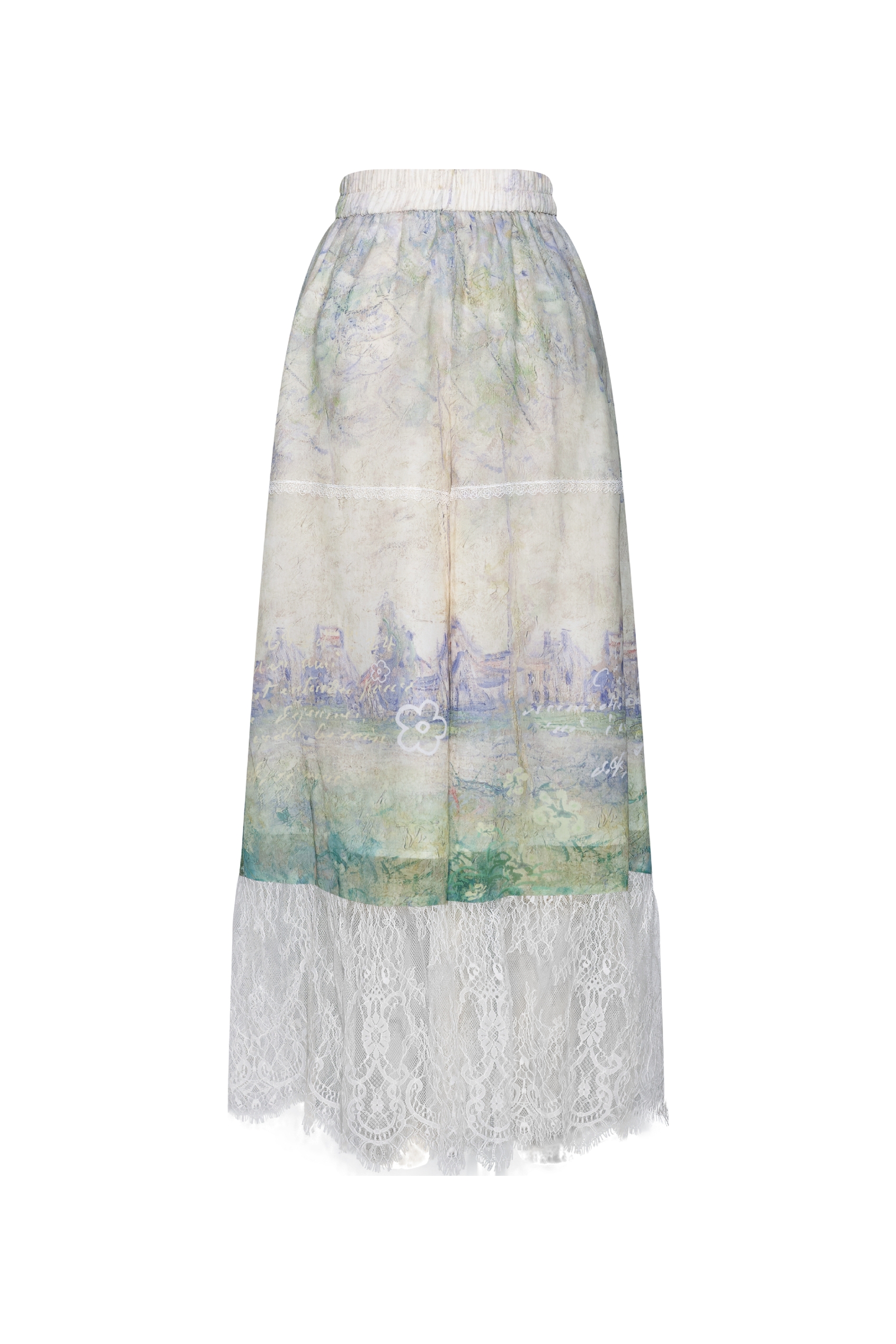 Lace Patchwork Casual Pants