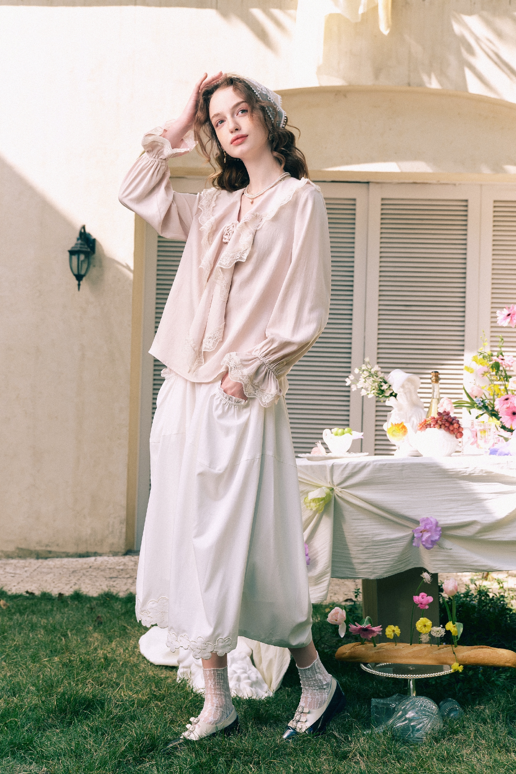 French-Style Pink Shirt