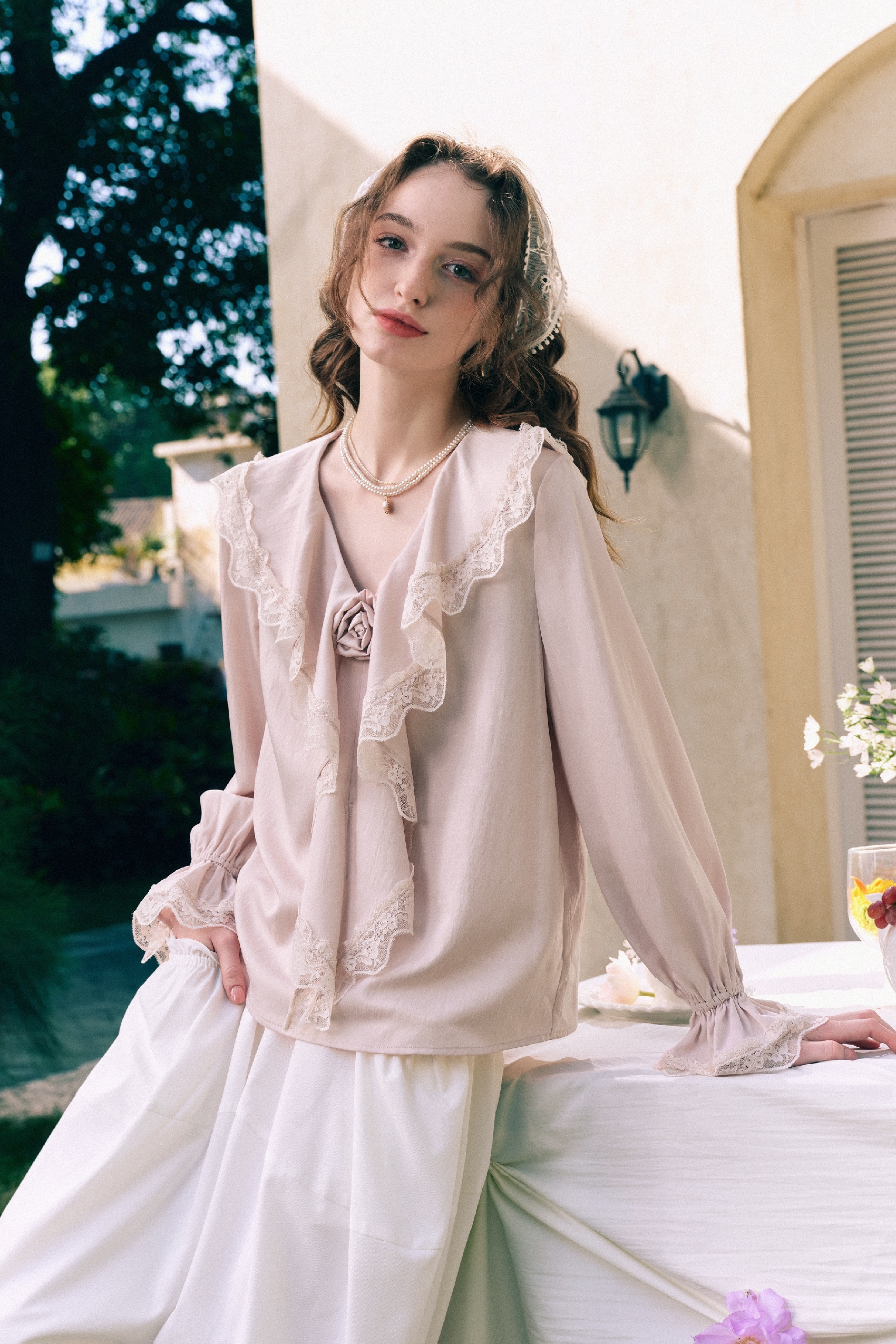 French-Style Pink Shirt