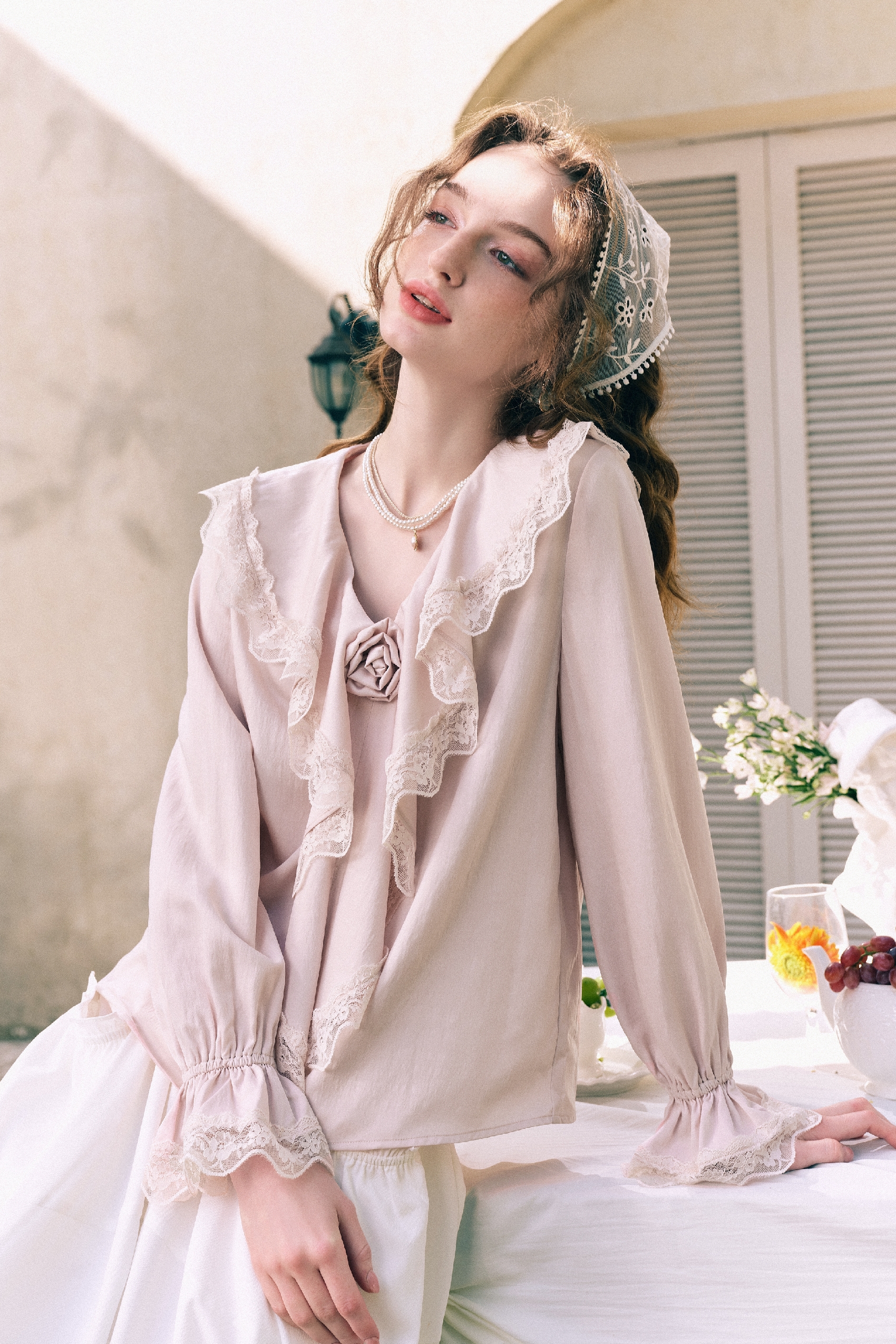 French-Style Pink Shirt