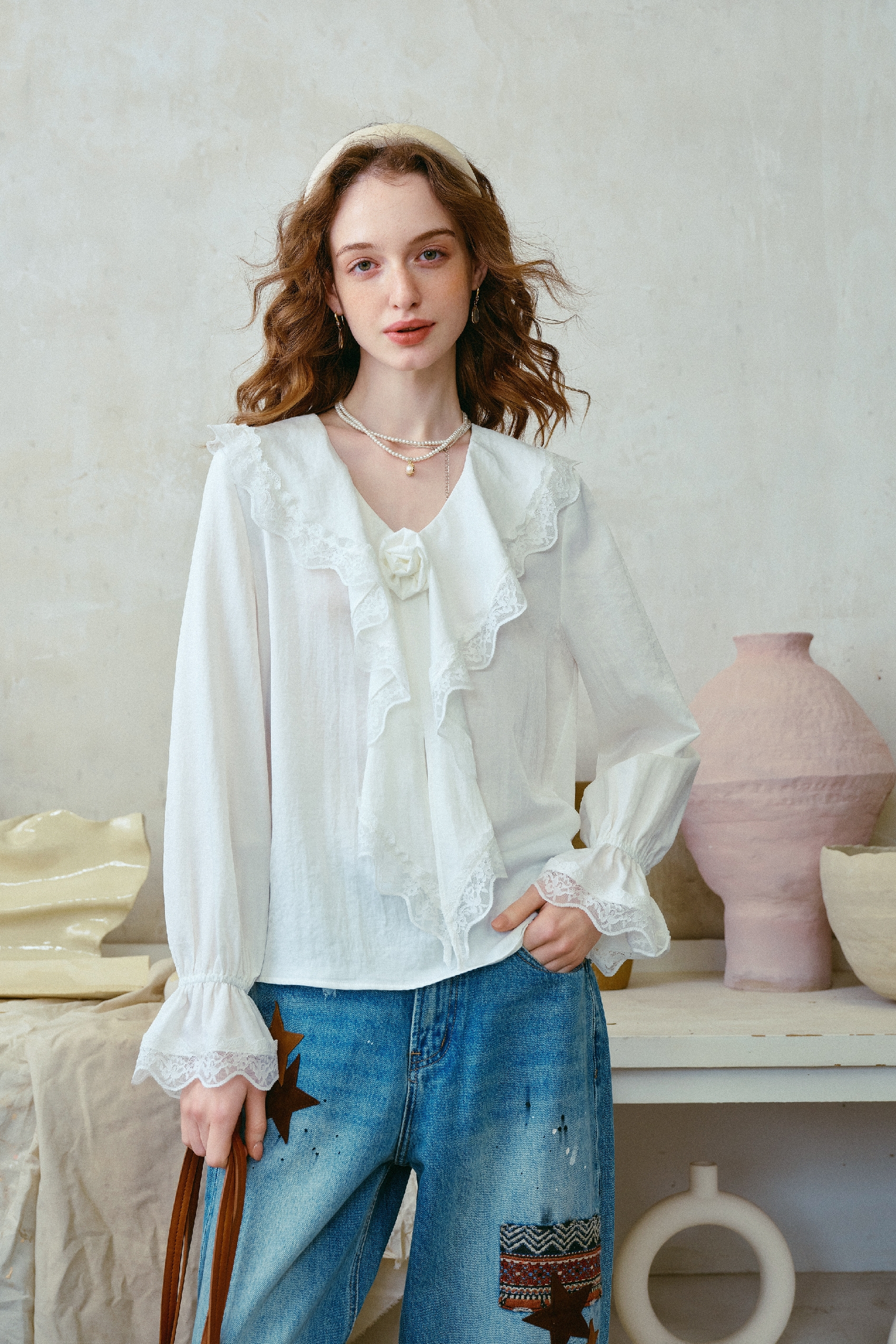 French-Style Pink Shirt