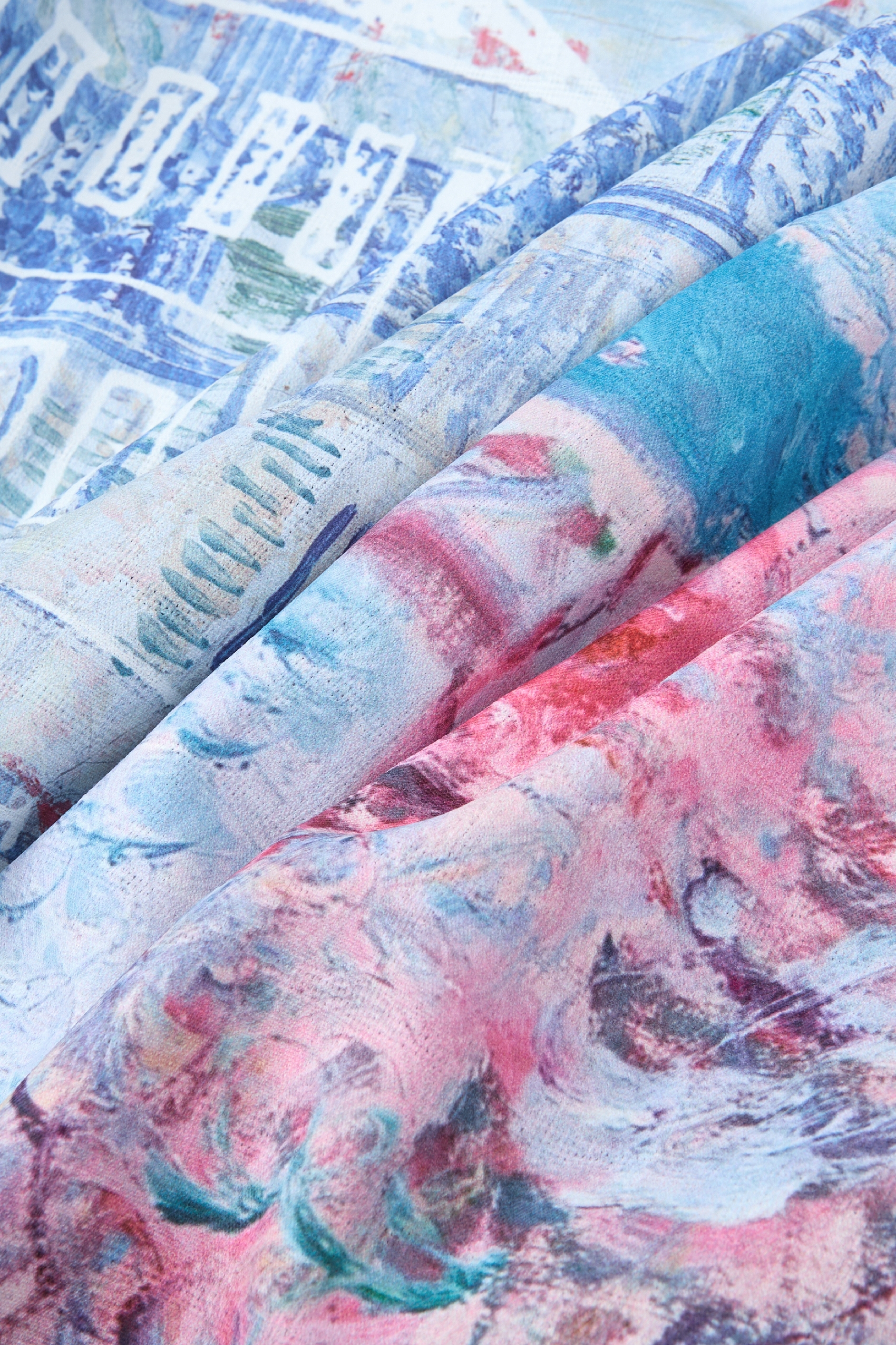 Printed Long Sleeve Chiffon Blouse