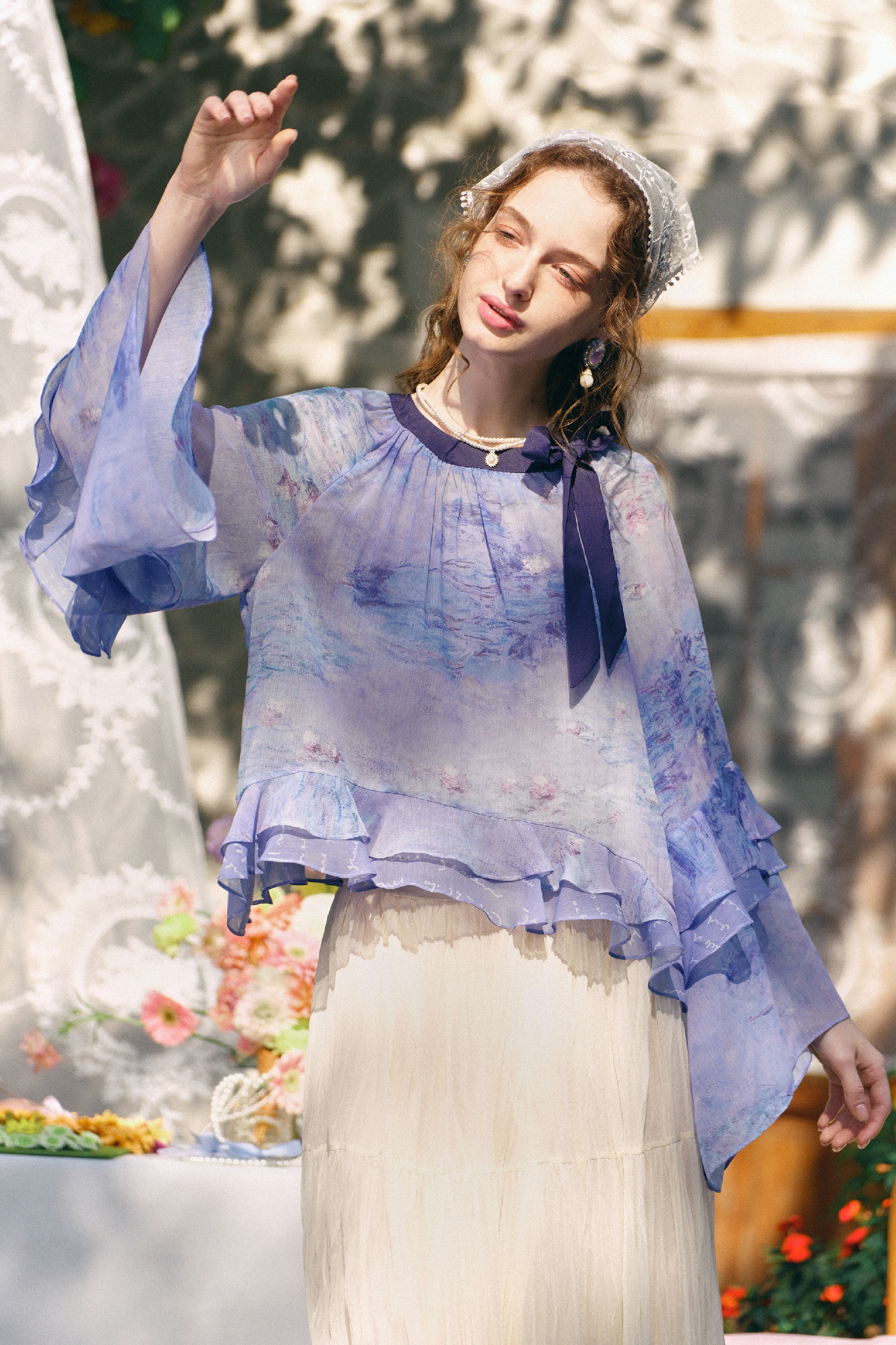 Purple Relaxed-Fit Shirt