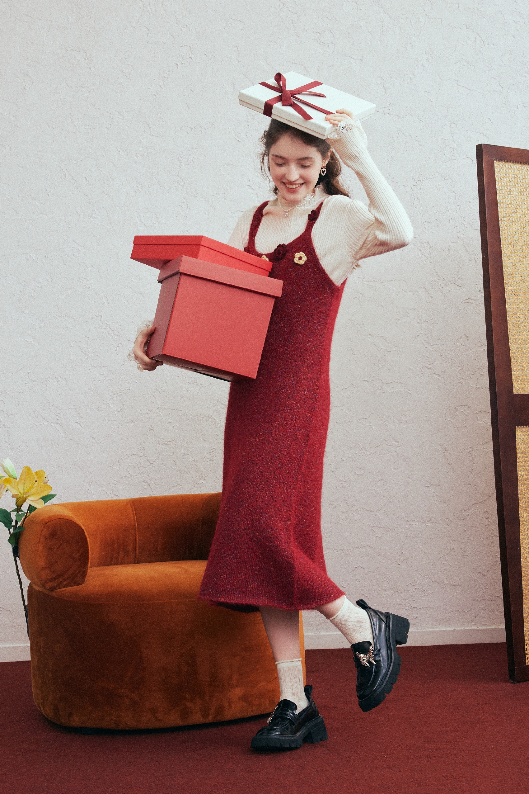 Hand-Crocheted Floral Strappy Knit Dress | LYONSENS Women's Fashion