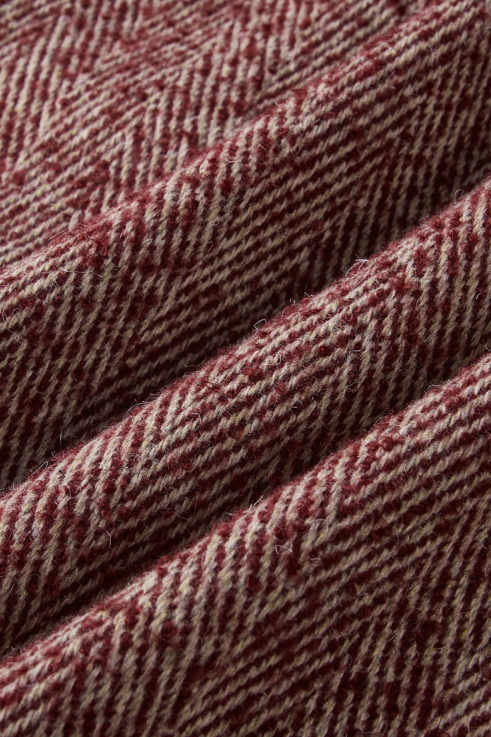 Red Crocheted Wool Mini Vest Dress