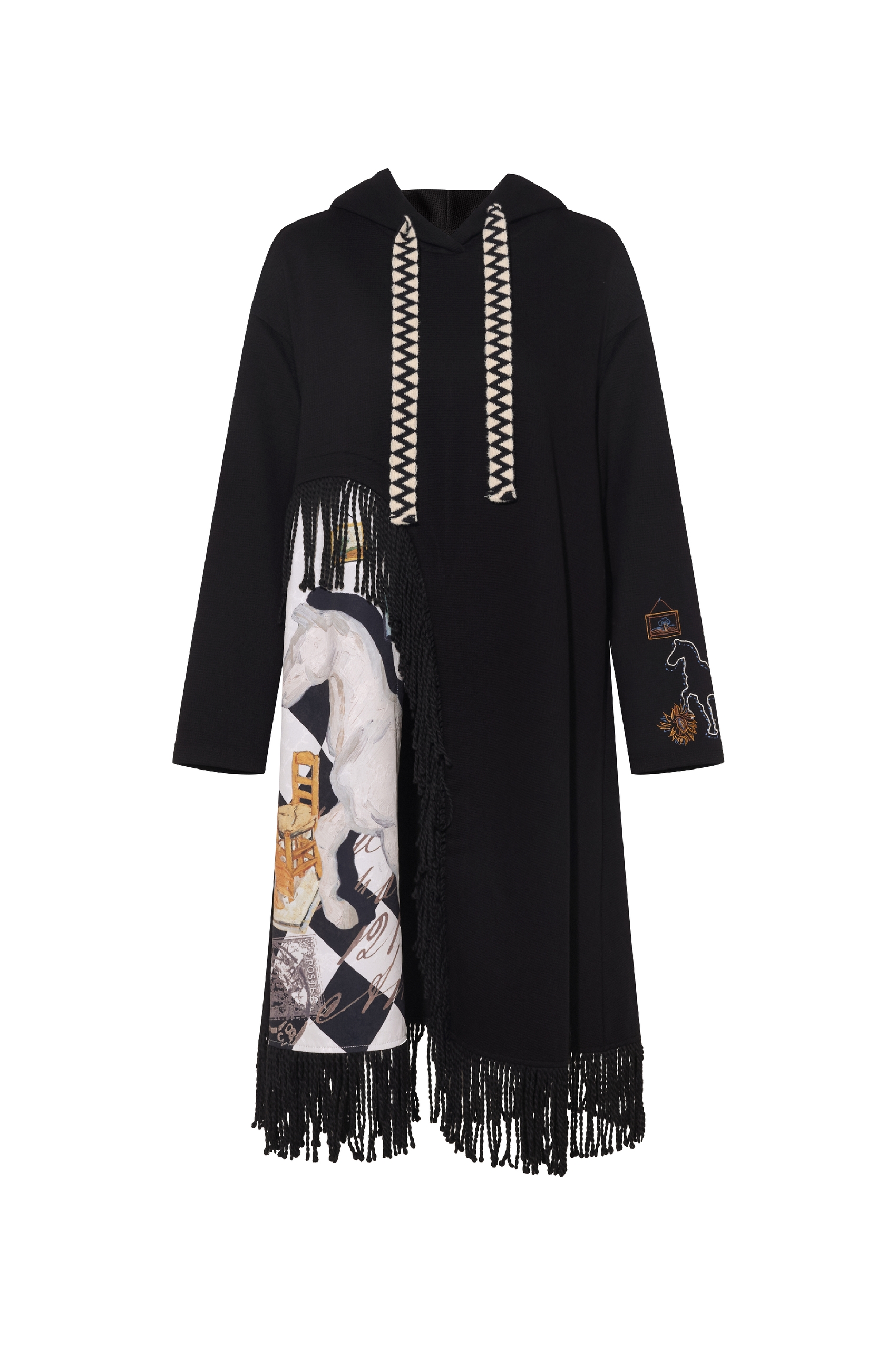 Hooded Designer Sweatshirt Dress
