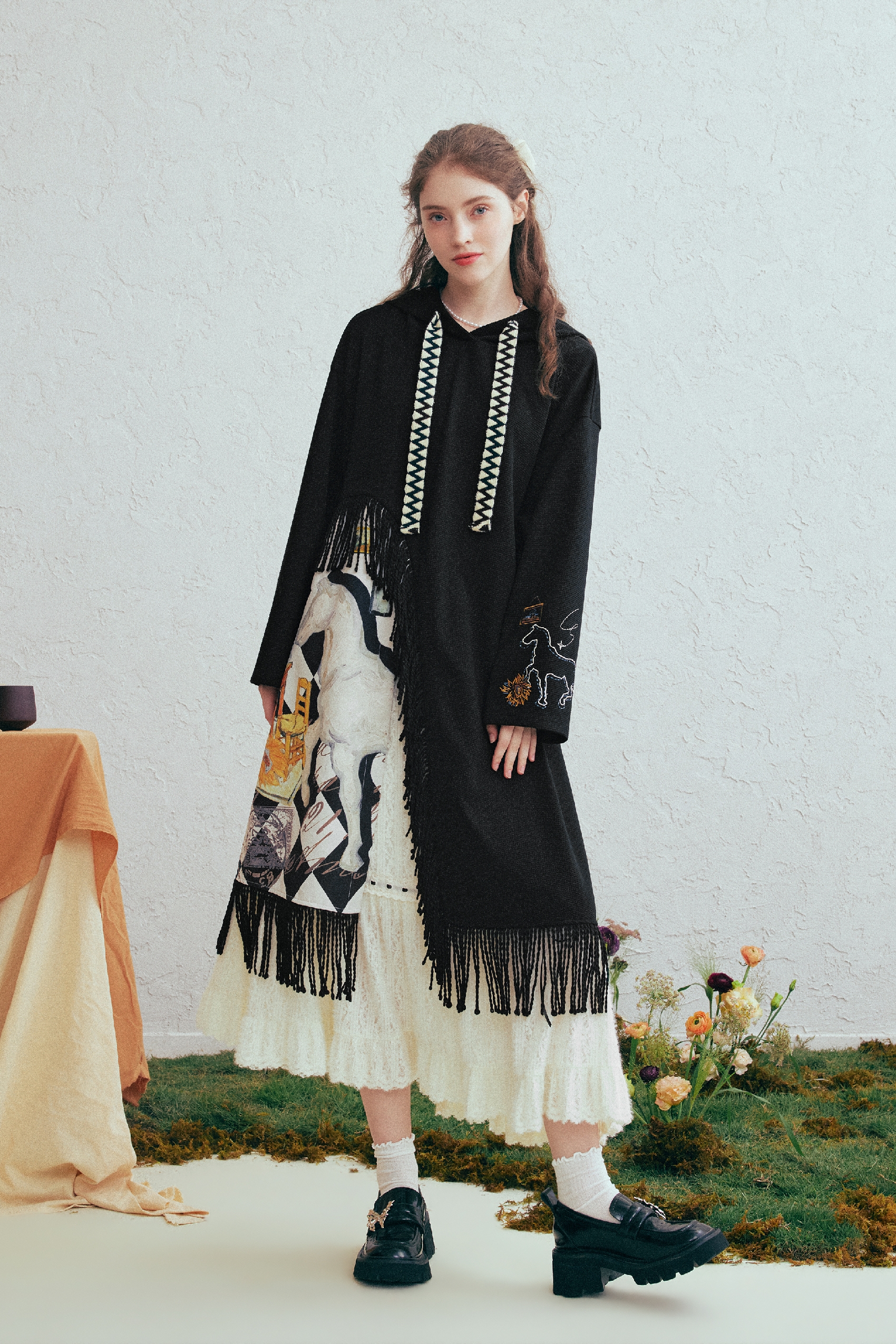 Hooded Designer Sweatshirt Dress