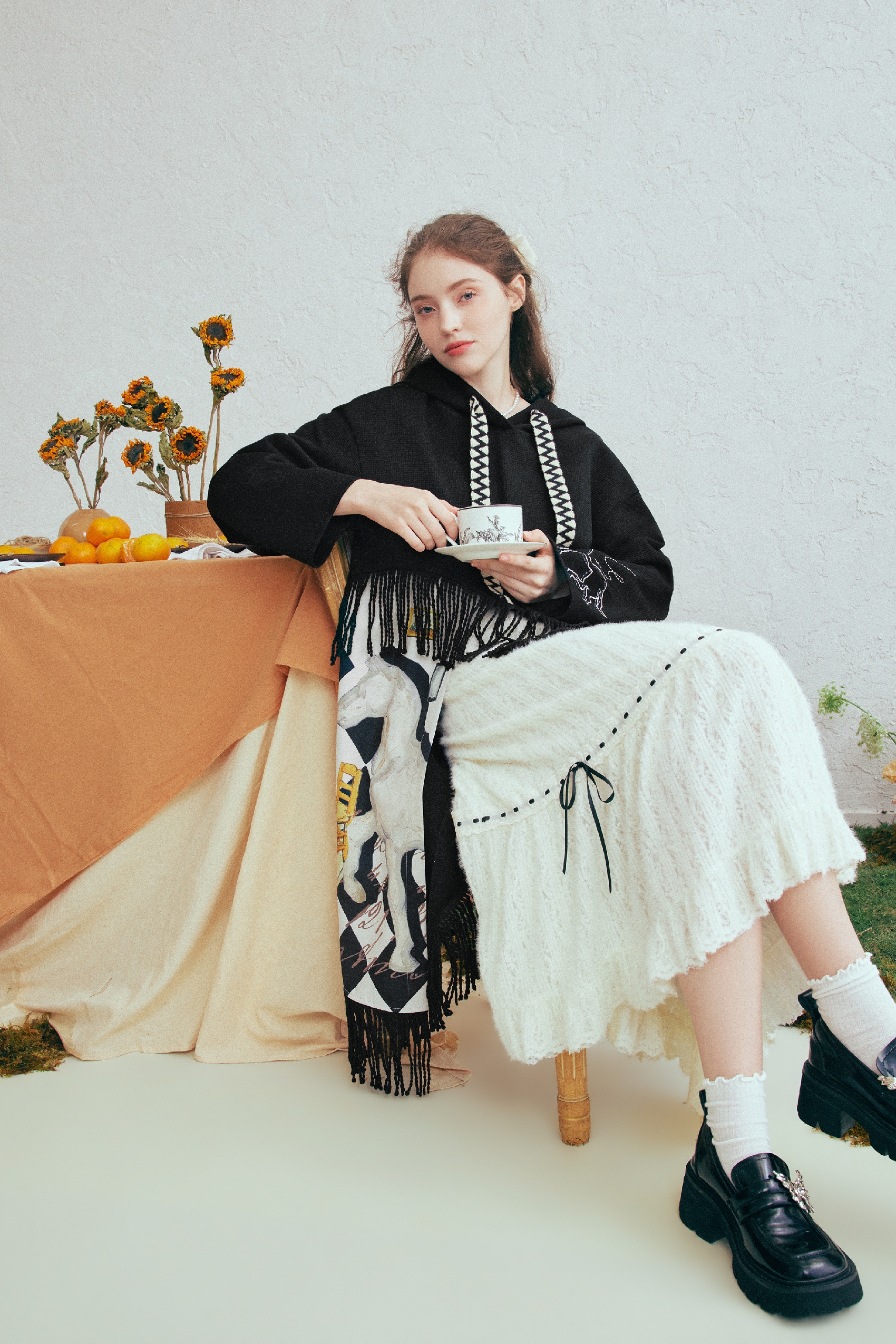 Hooded Designer Sweatshirt Dress