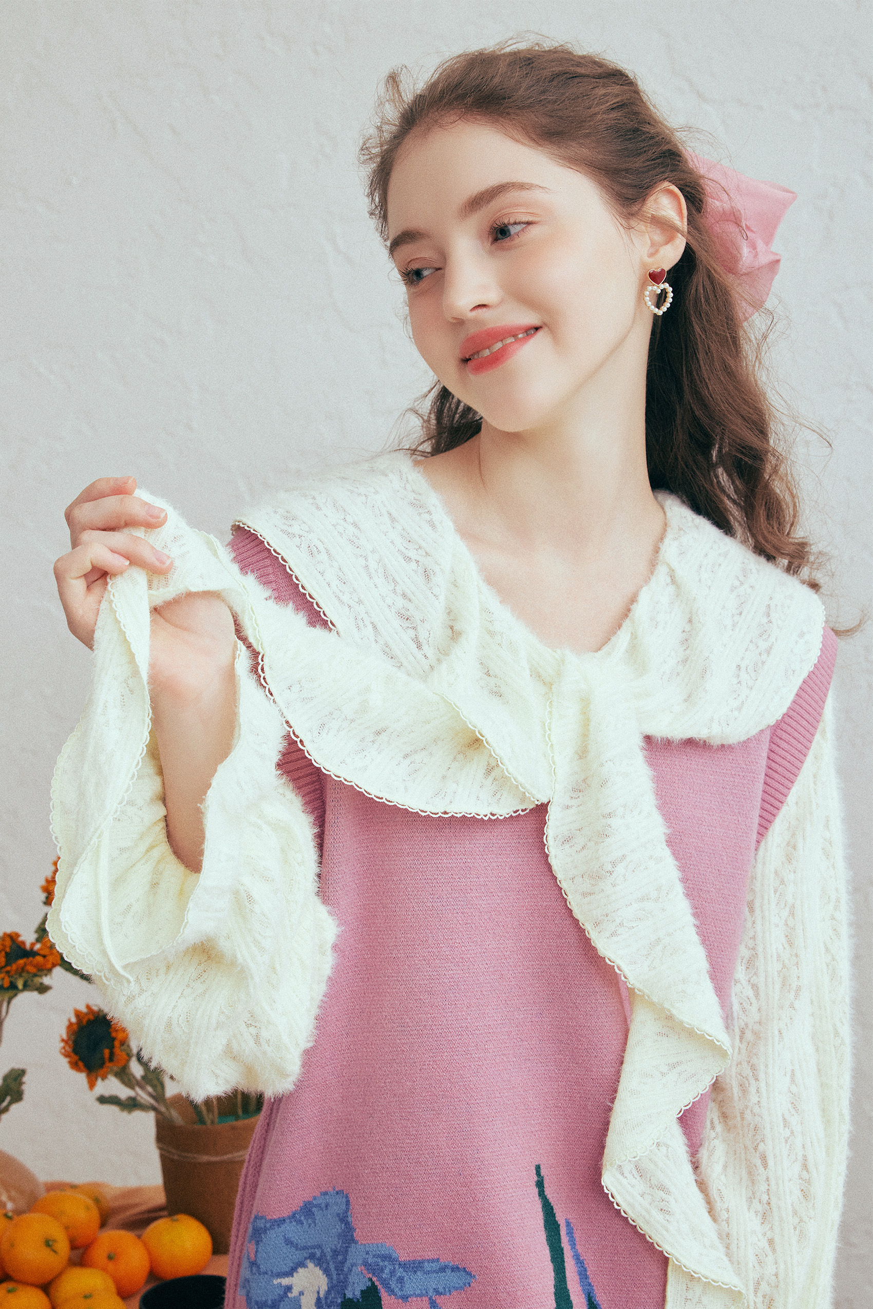 Fresh Printed Knit Vest Dress