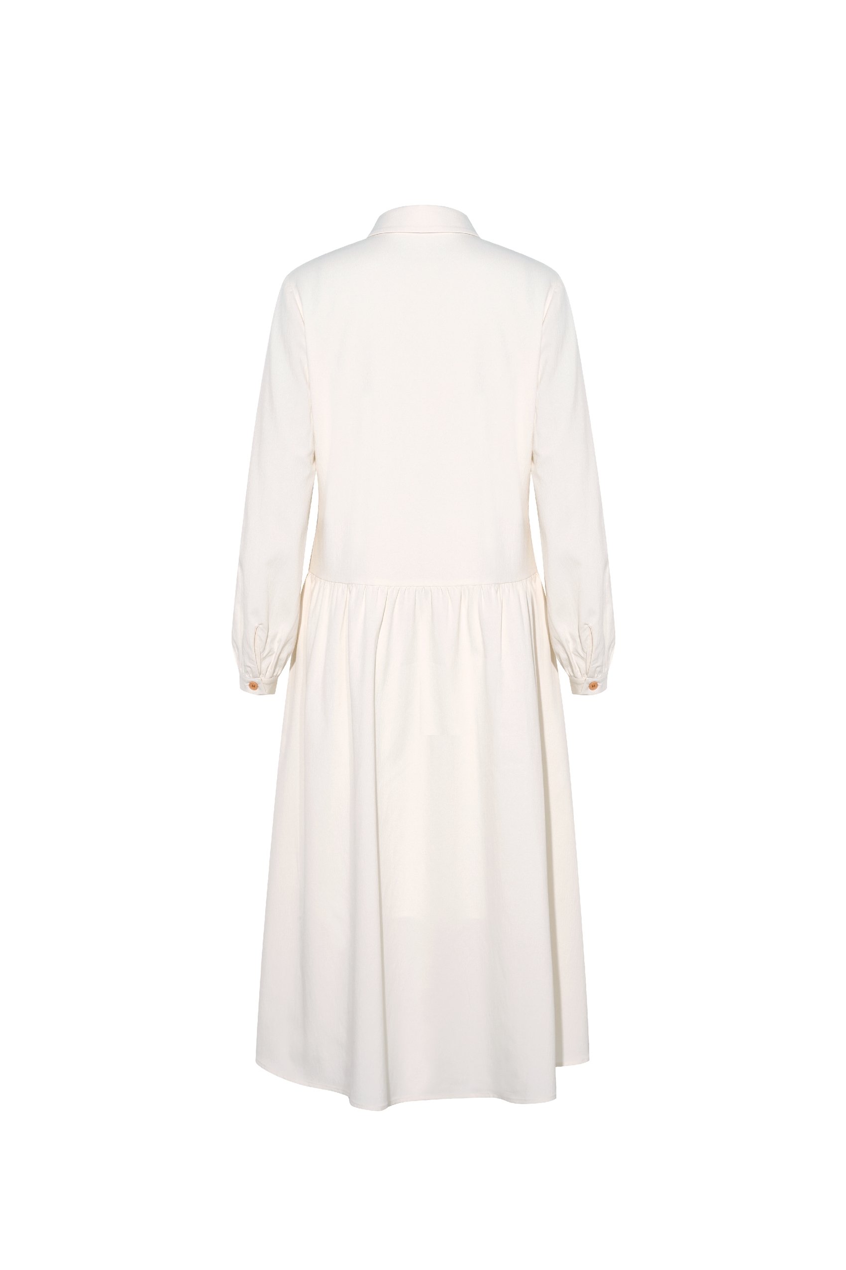 Printed Asymmetric Button Tie-Detail Dress