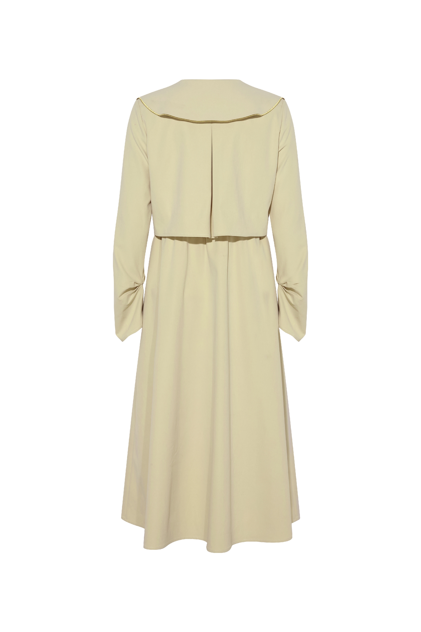 Cottagecore Printed Layered-Look Dress