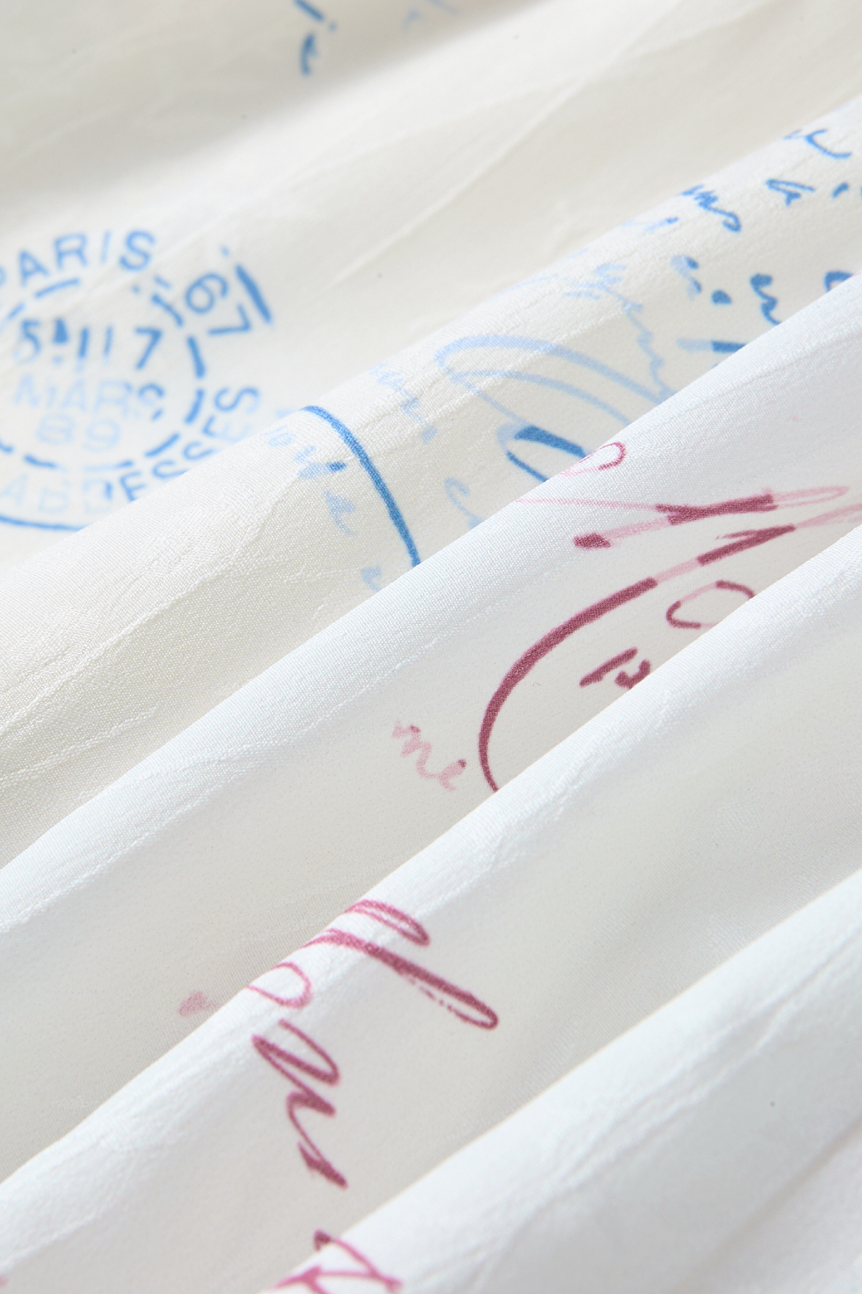 Patchwork Hem Printed Tie-Detail Dress