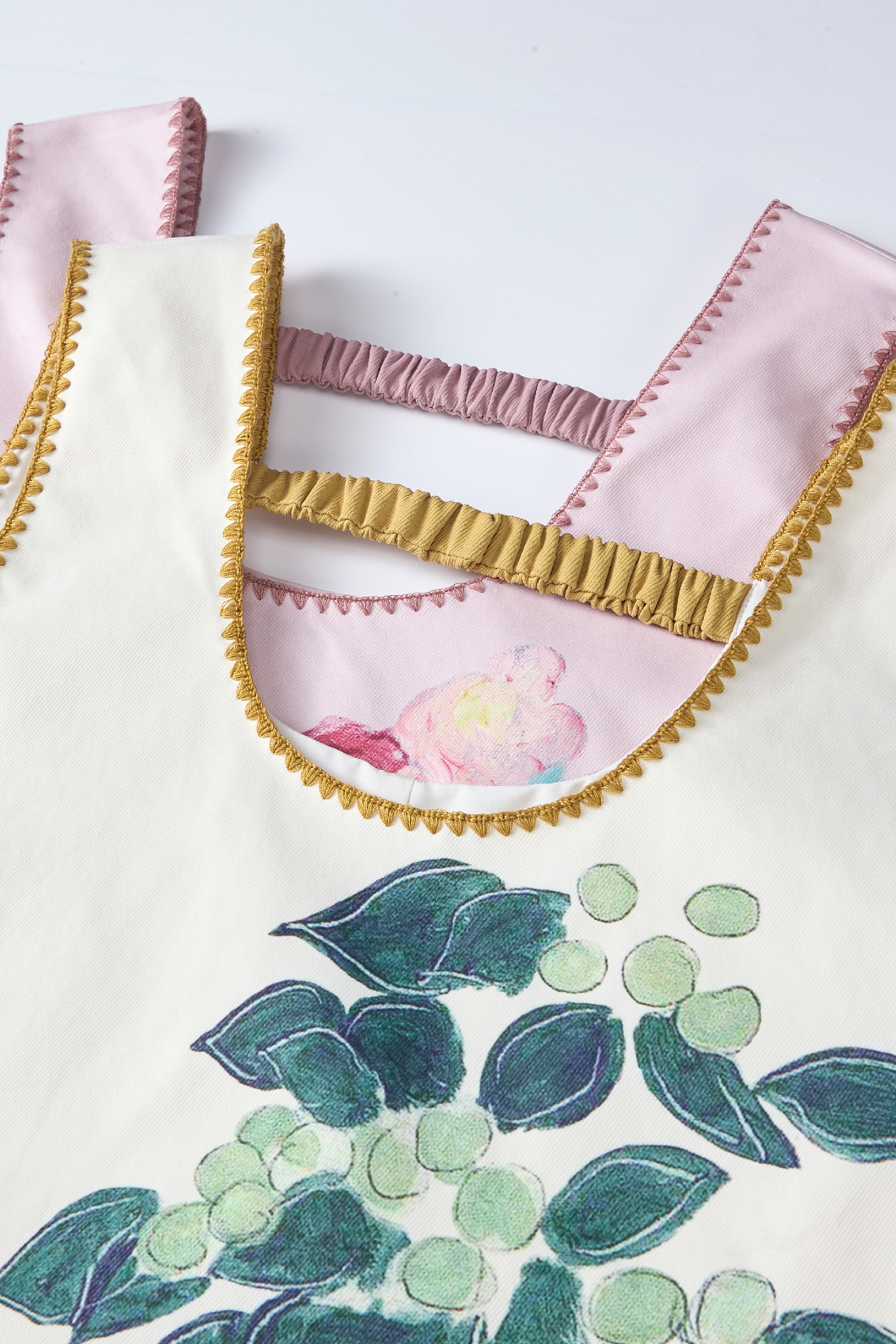 Color-Block Printed Sleeveless Dress