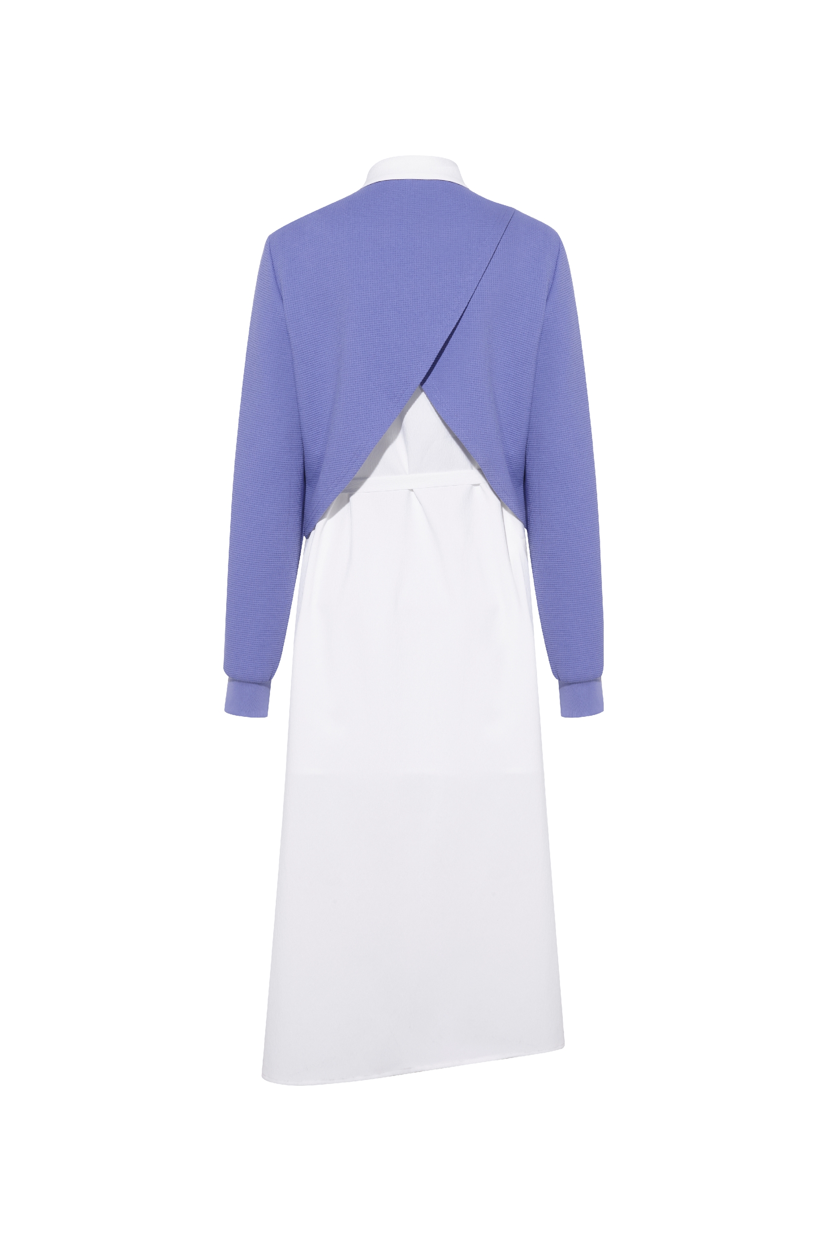 Purple Faux Layered Dress