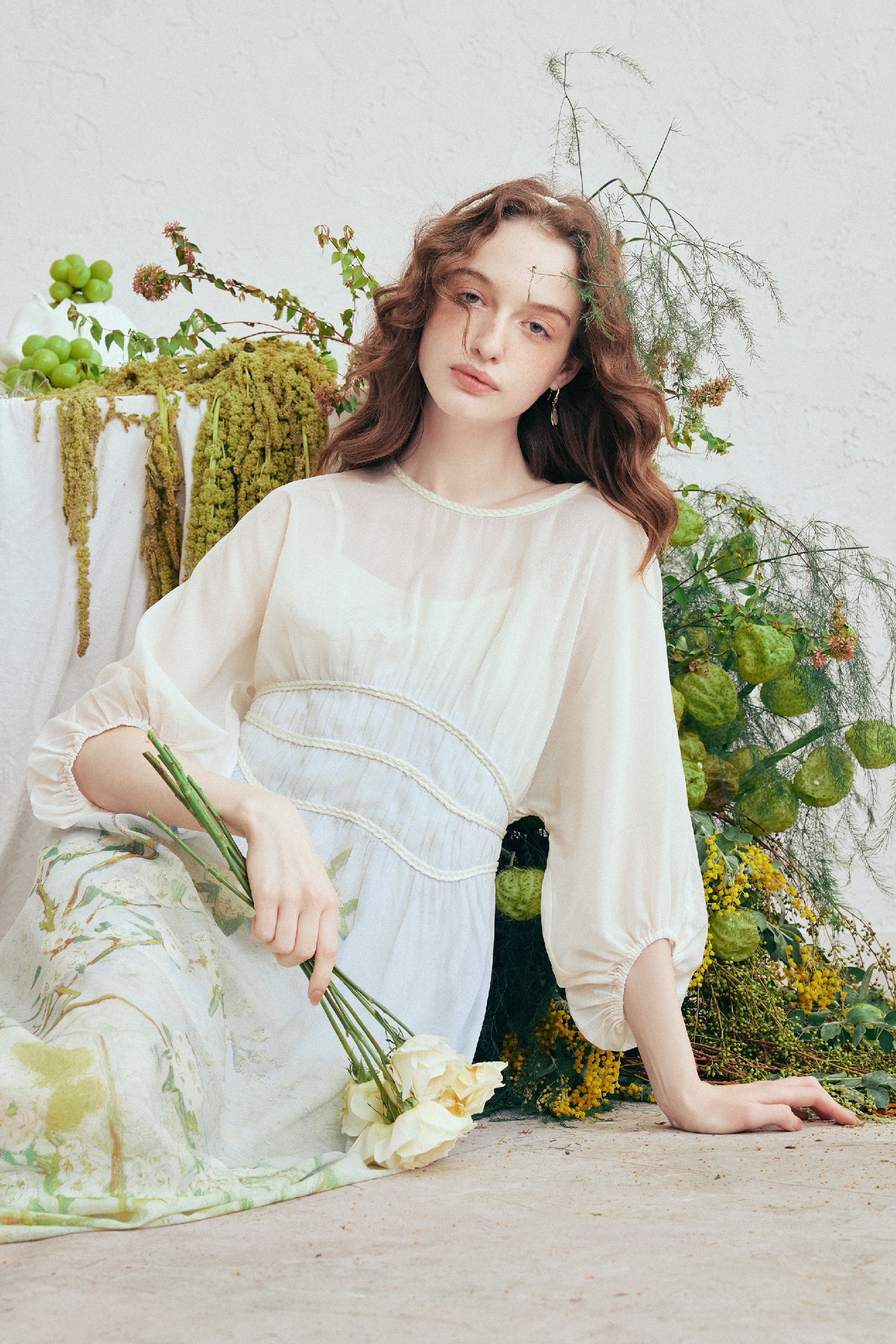 Printed Tie-Waist Dress