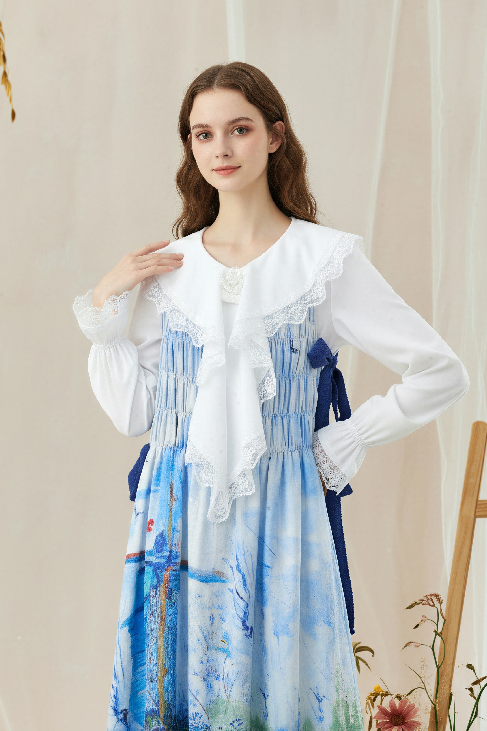 Printed Spaghetti Strap Dress