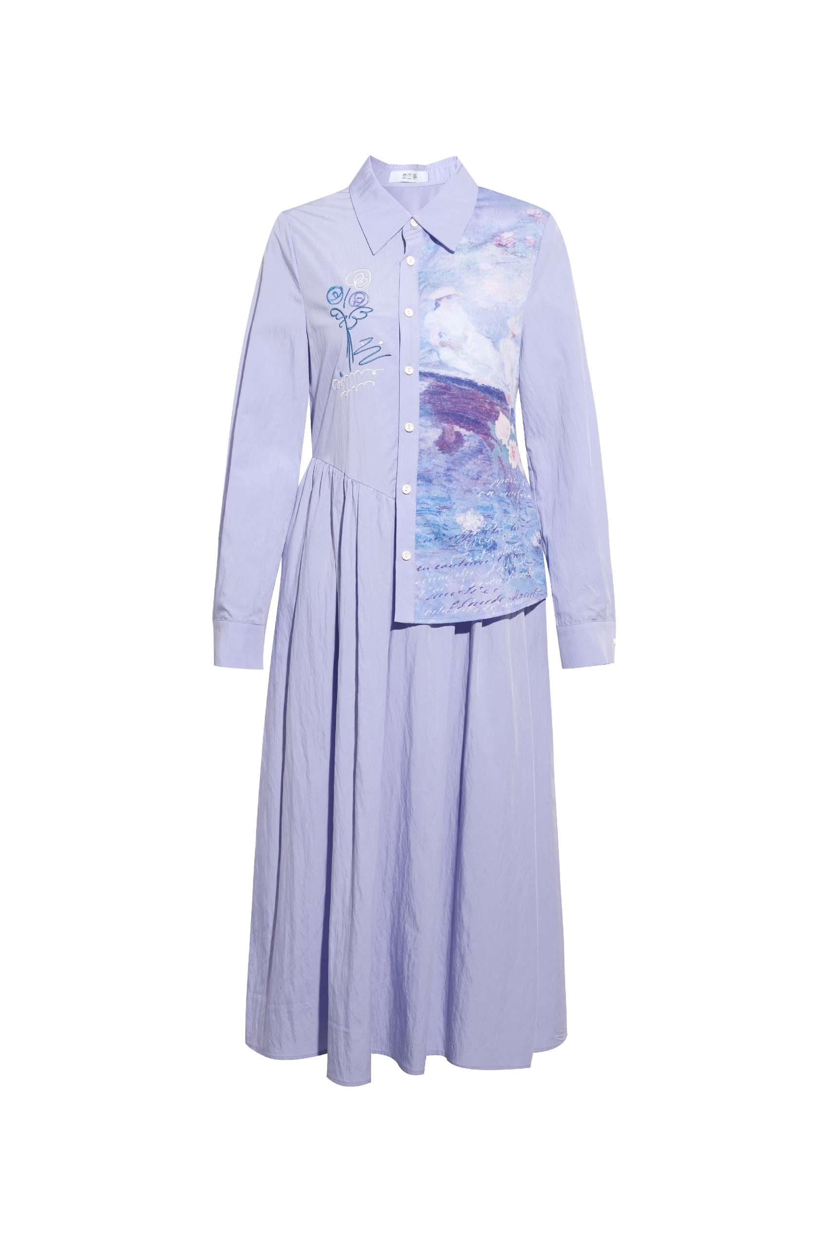 Embroidered A-Line Dress