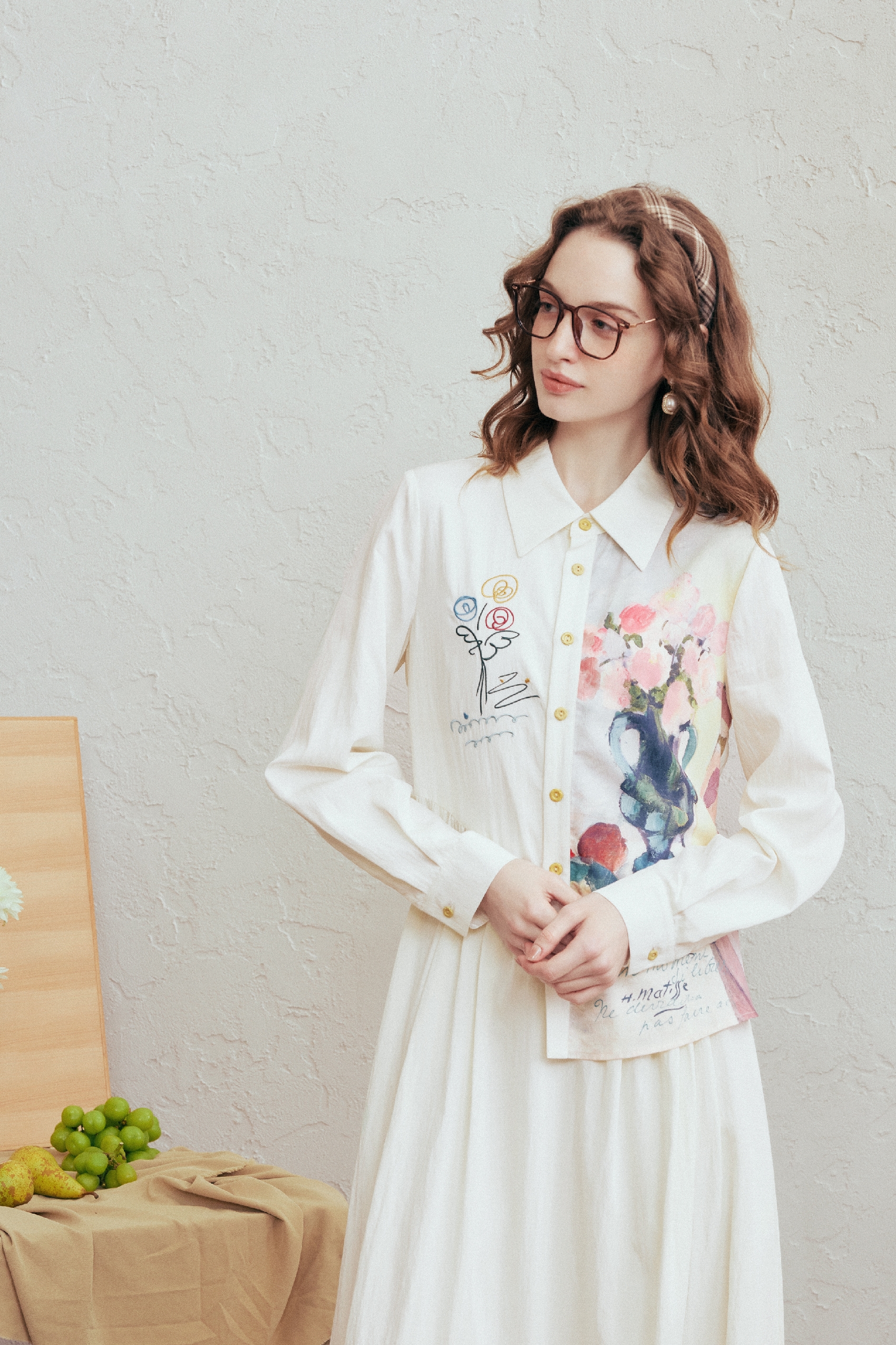 Embroidered A-Line Dress