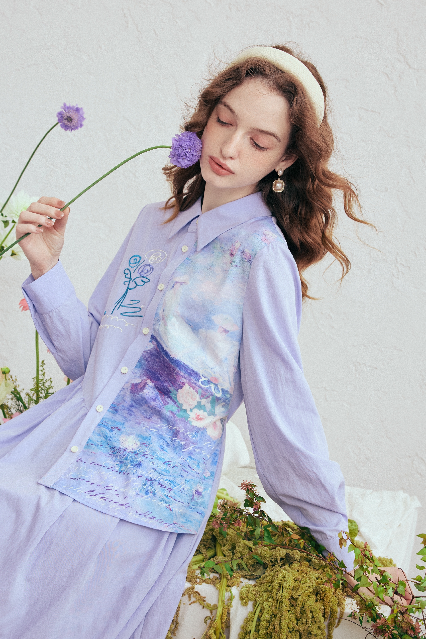 Embroidered A-Line Dress