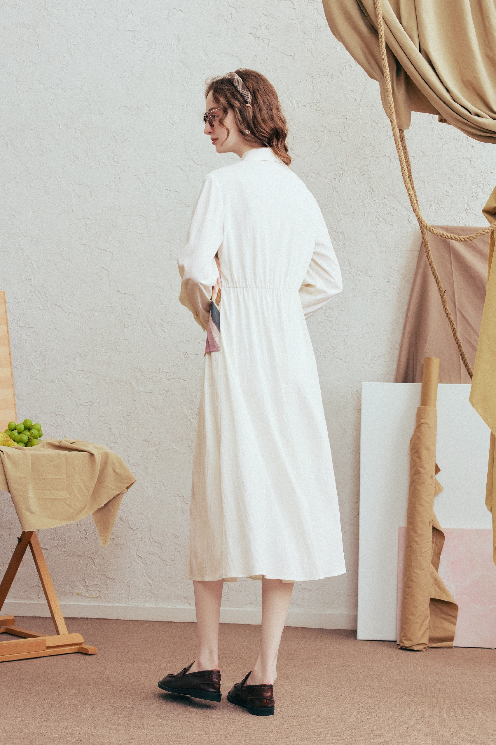 Embroidered A-Line Dress