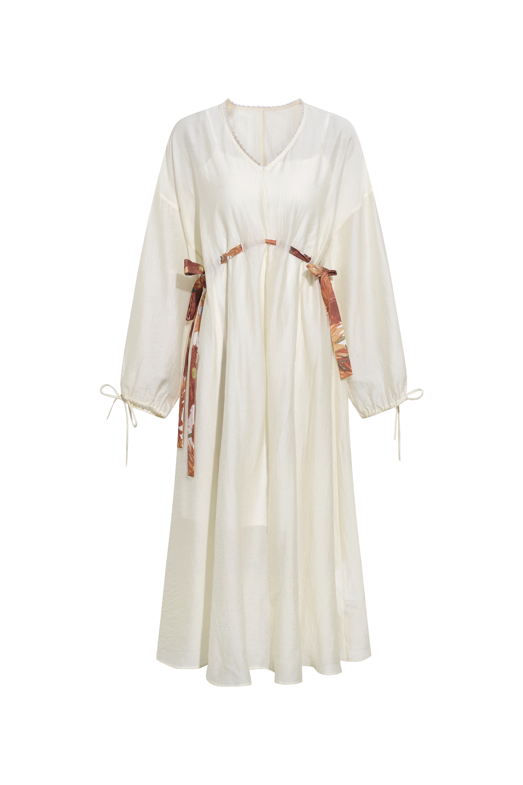 Drawstring Waist Two-Piece Dress