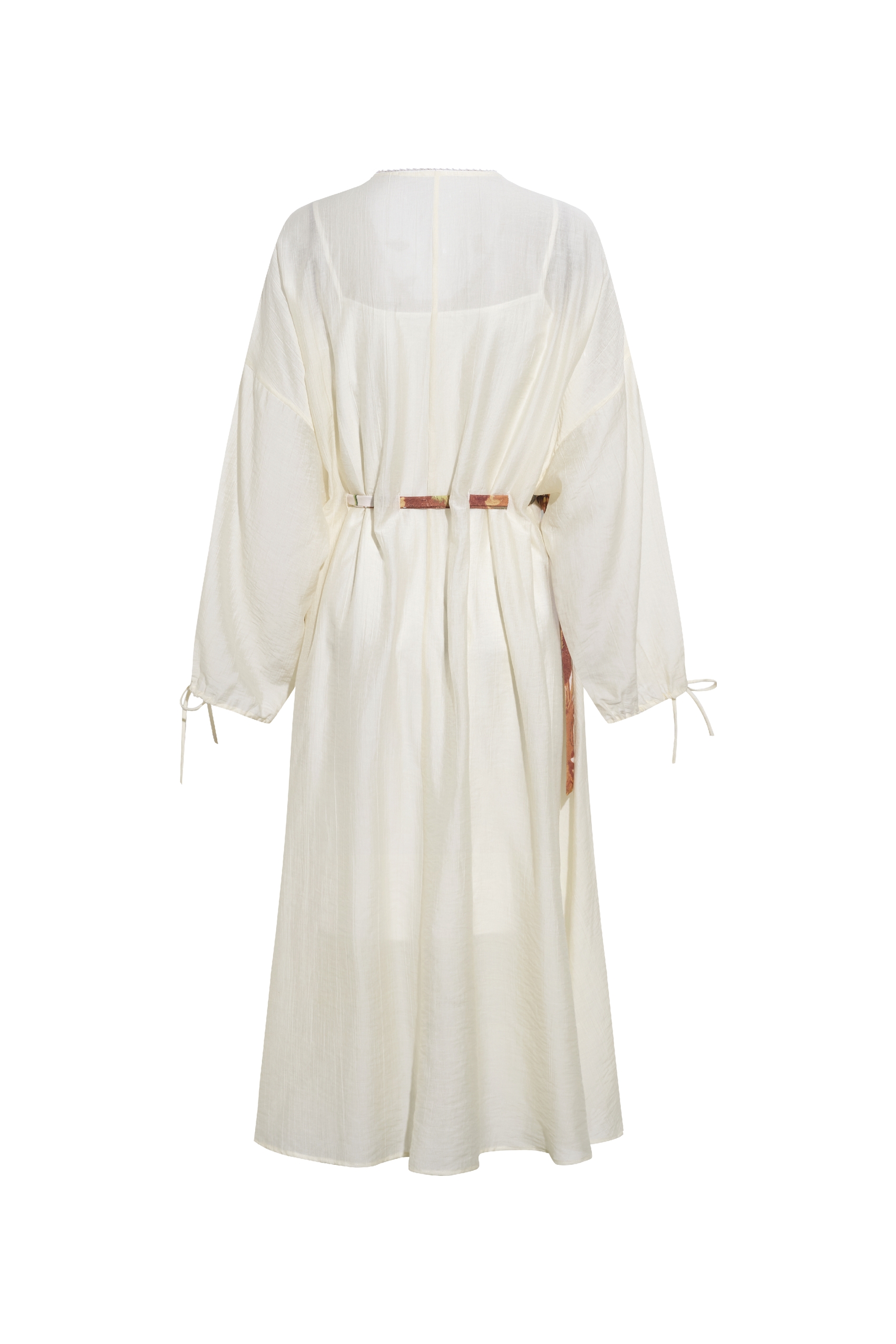 Drawstring Waist Two-Piece Dress