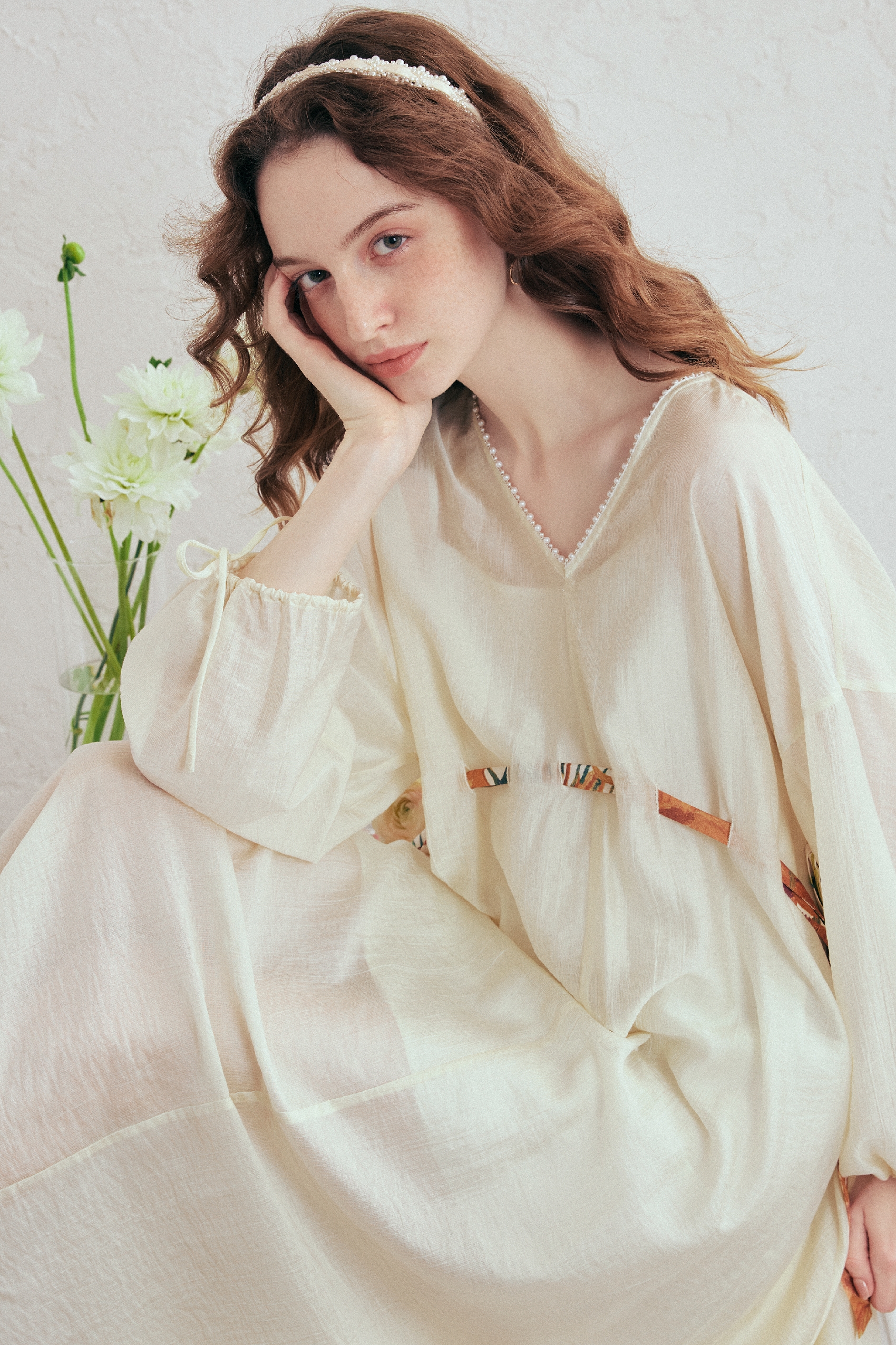 Drawstring Waist Two-Piece Dress