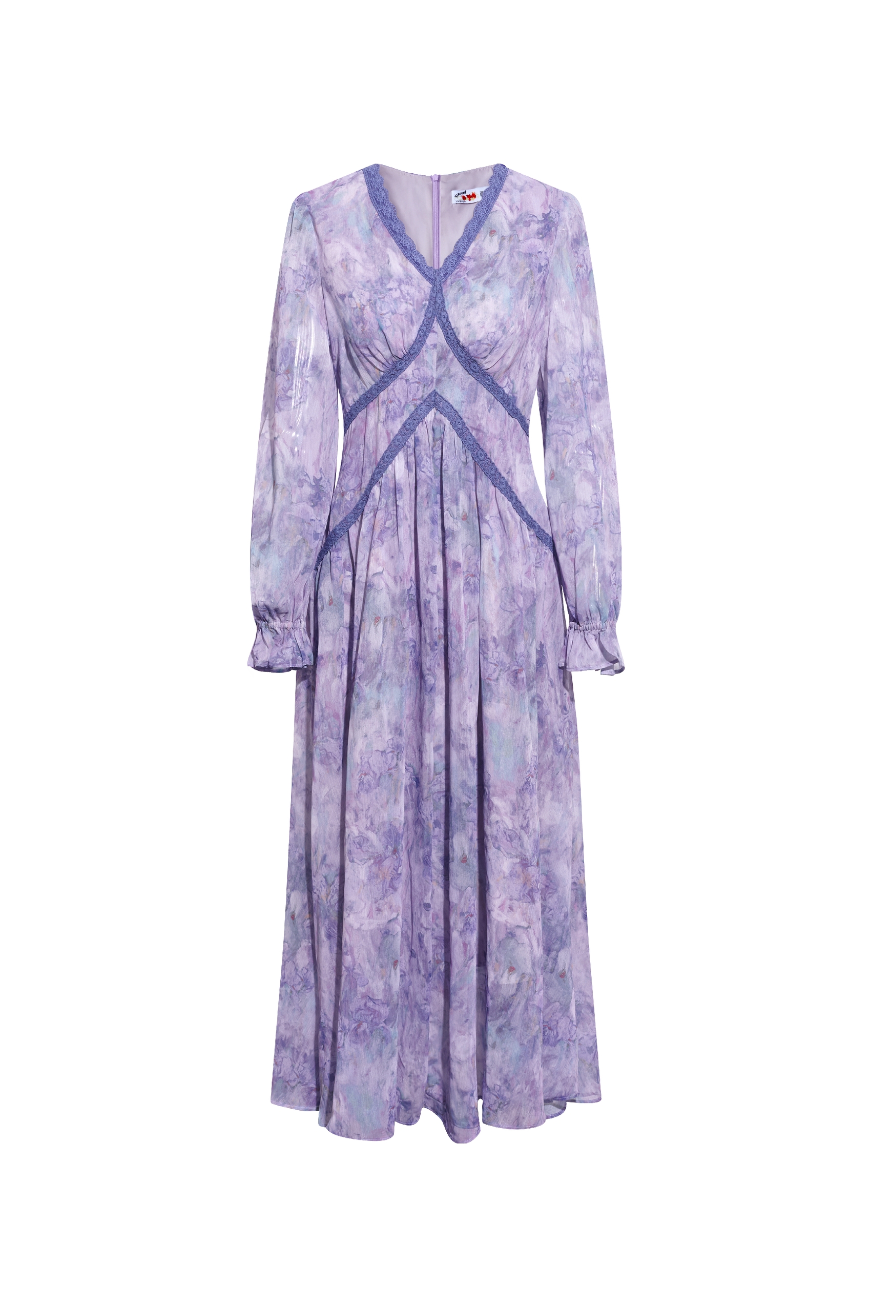 French-Inspired Chiffon Dress