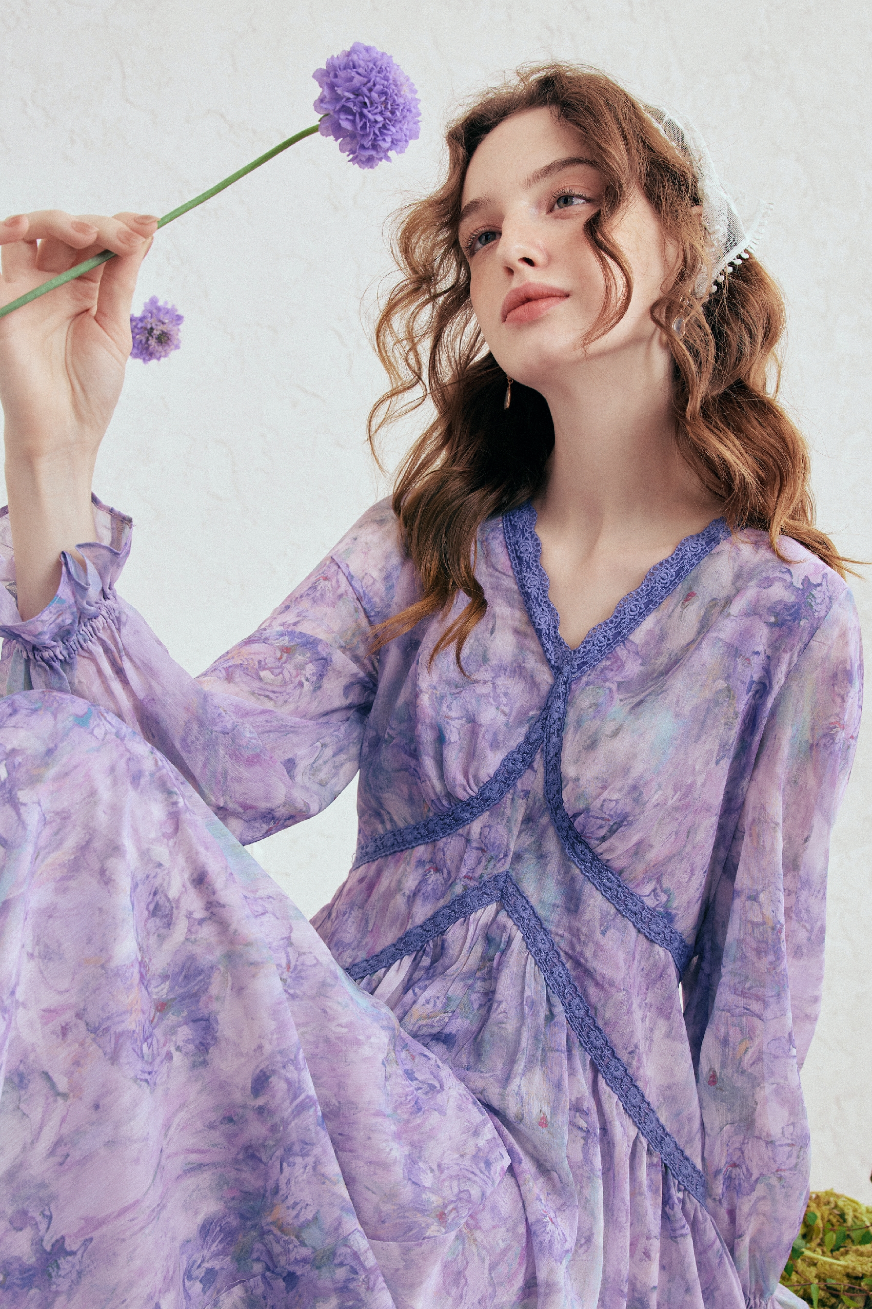 French-Inspired Chiffon Dress