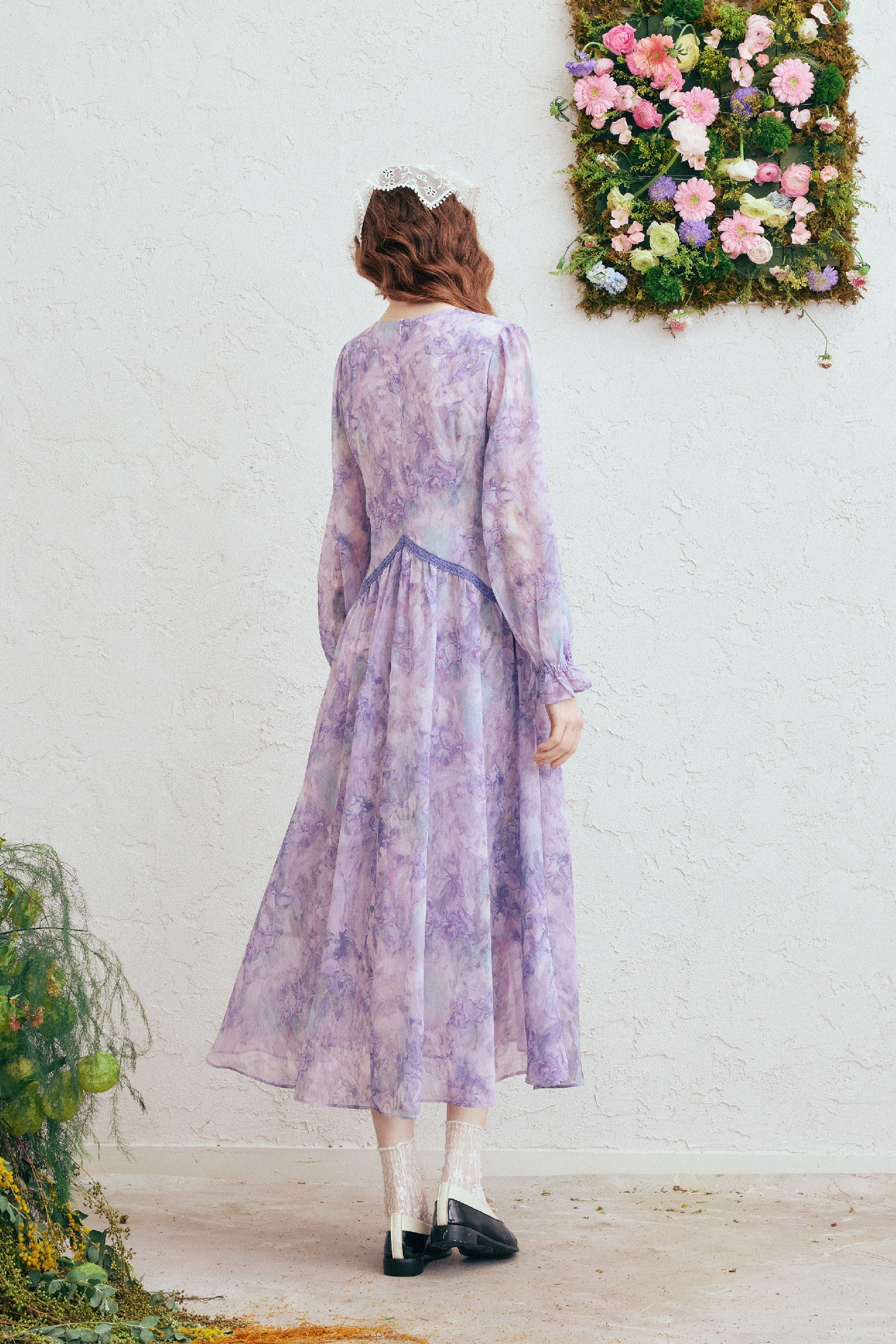 French-Inspired Chiffon Dress