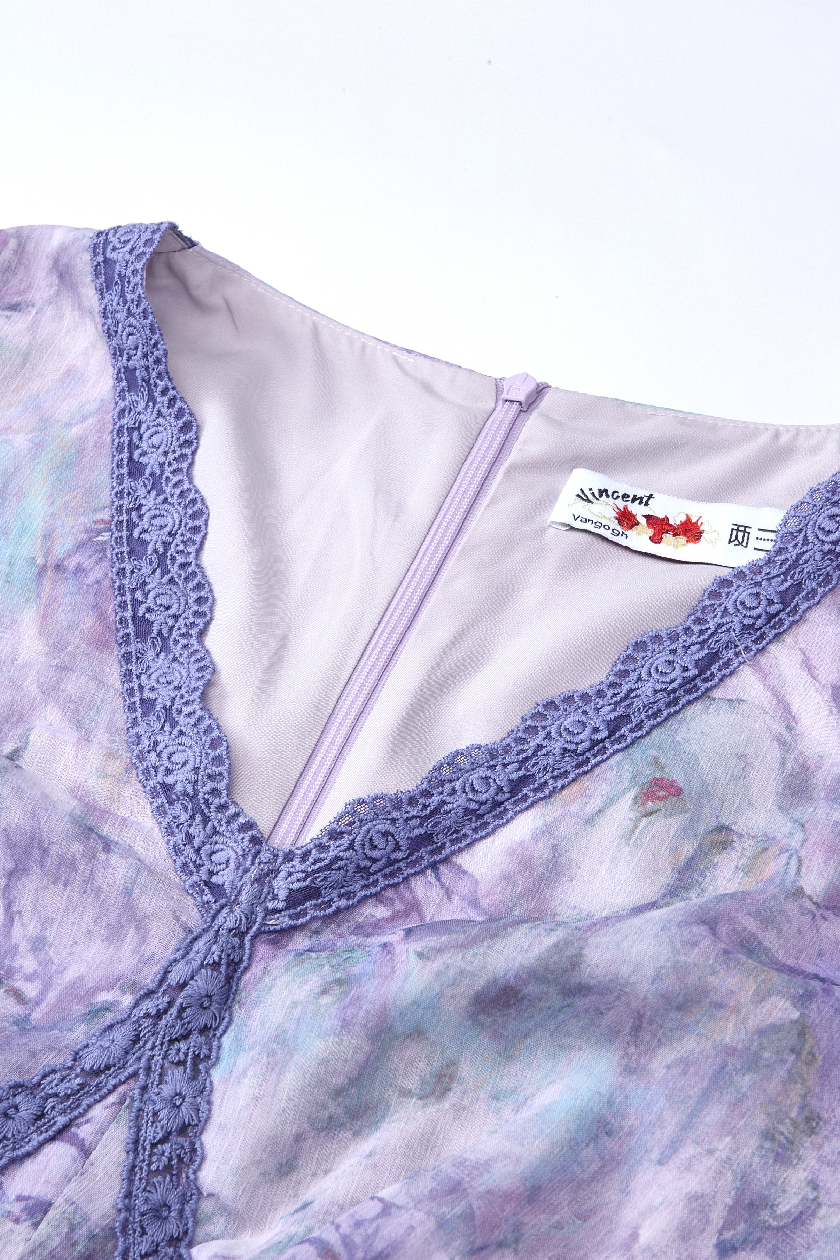 French-Inspired Chiffon Dress