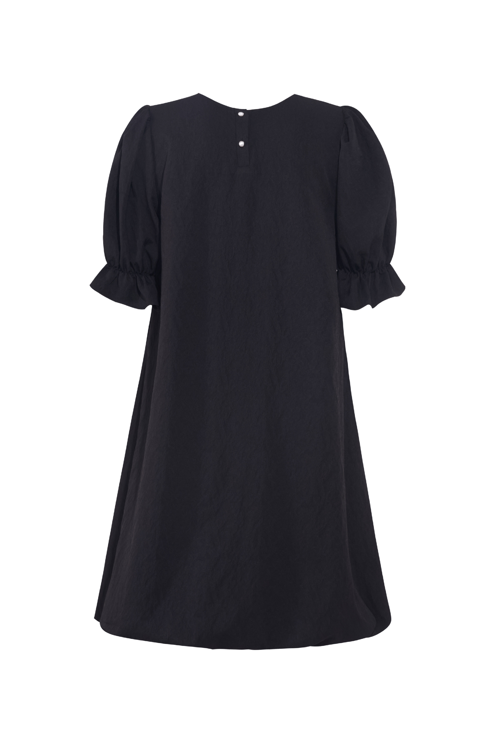 Black Tie-Neck Dress