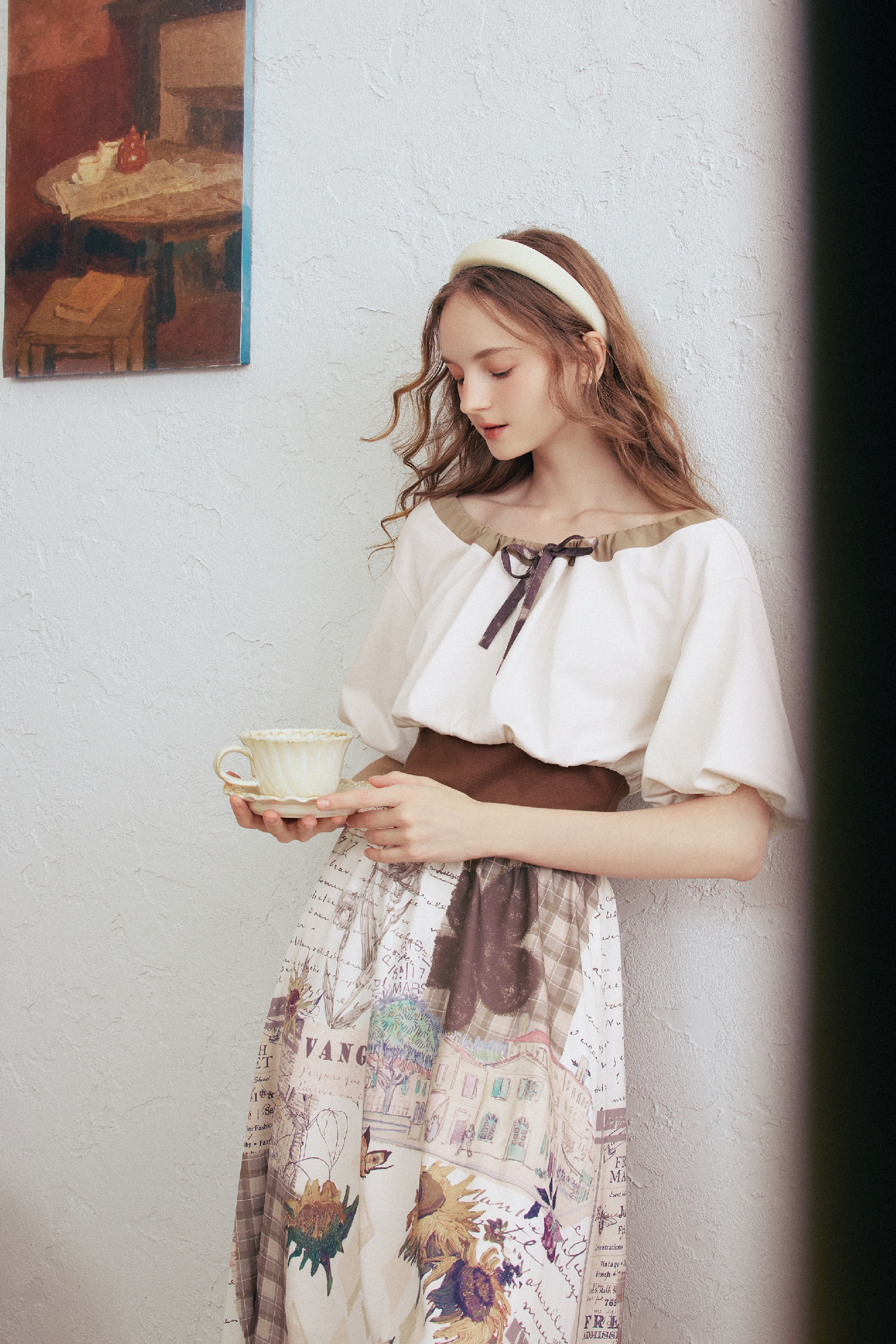 Vintage Puff Sleeve Dress