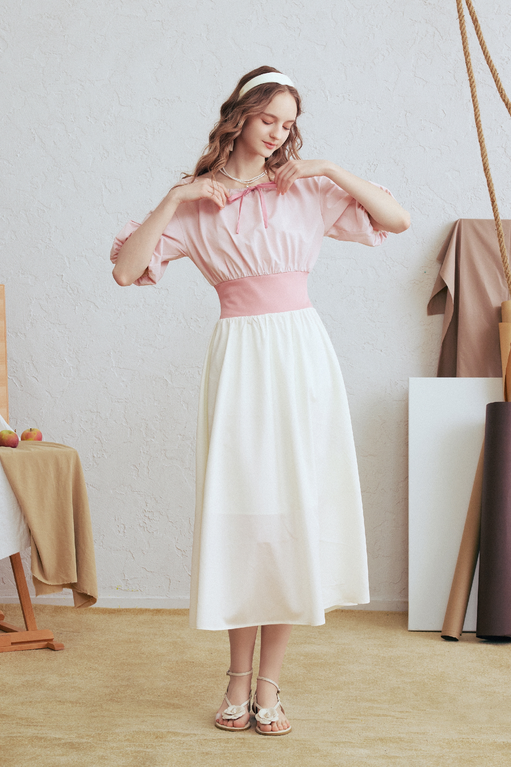 Vintage Puff Sleeve Dress