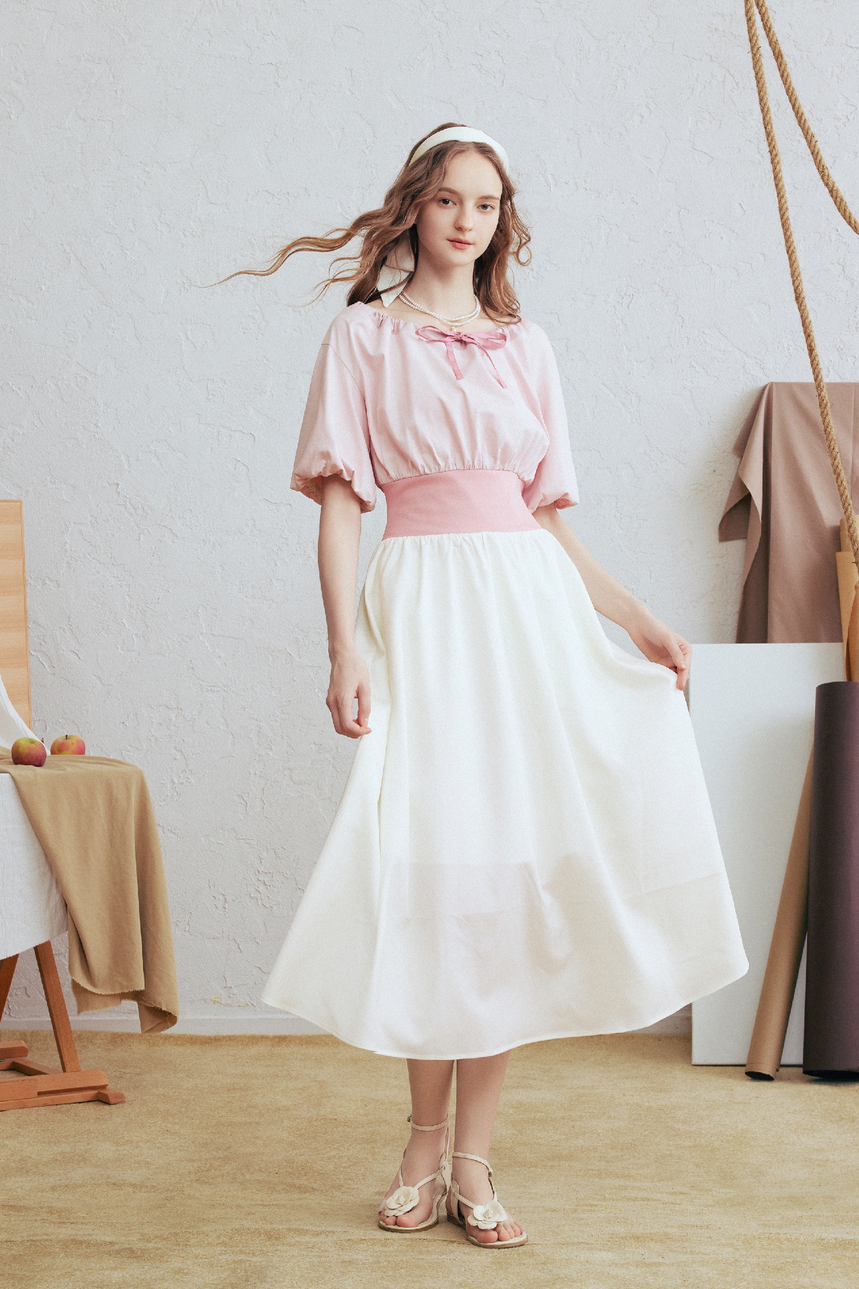 Vintage Puff Sleeve Dress