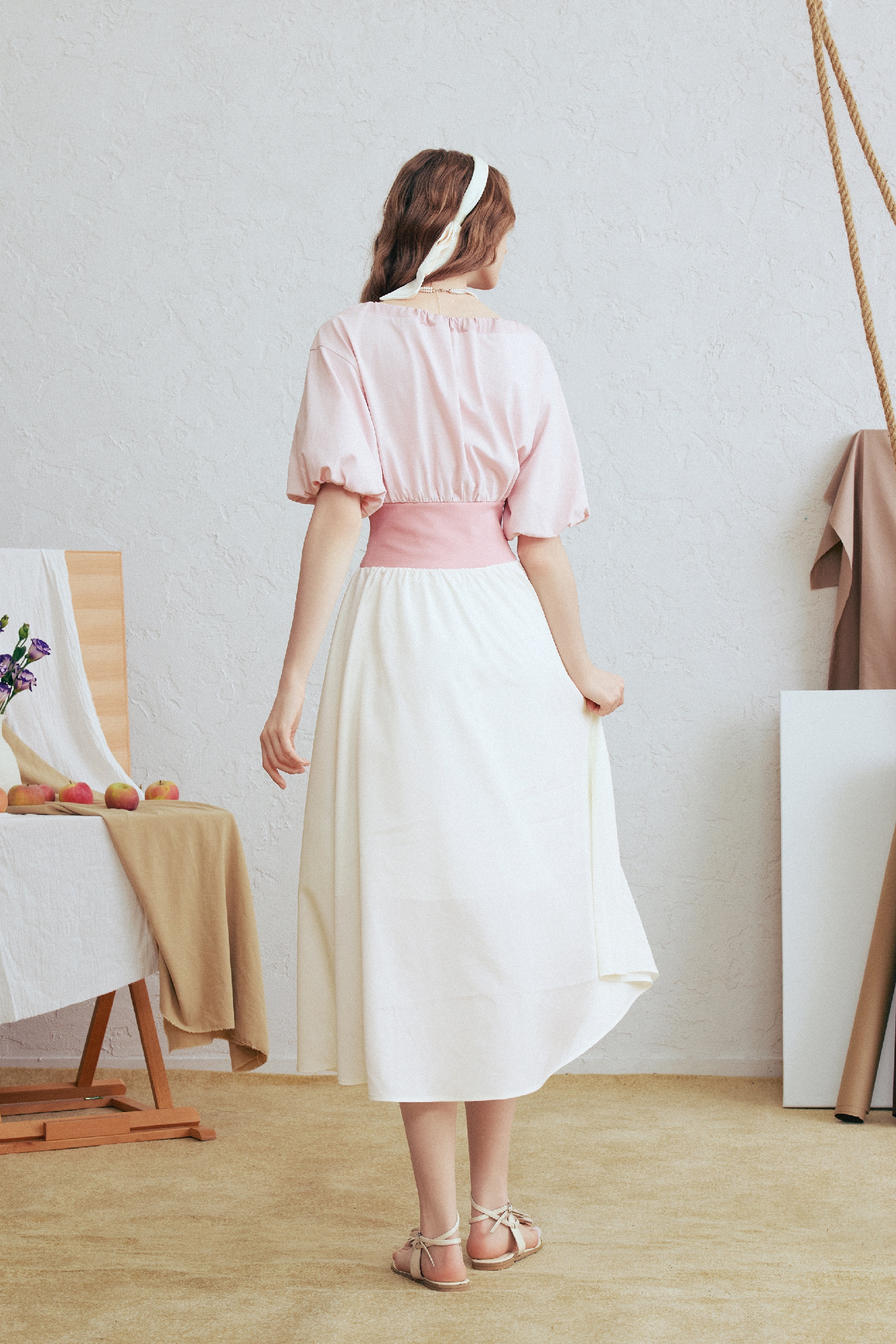 Vintage Puff Sleeve Dress
