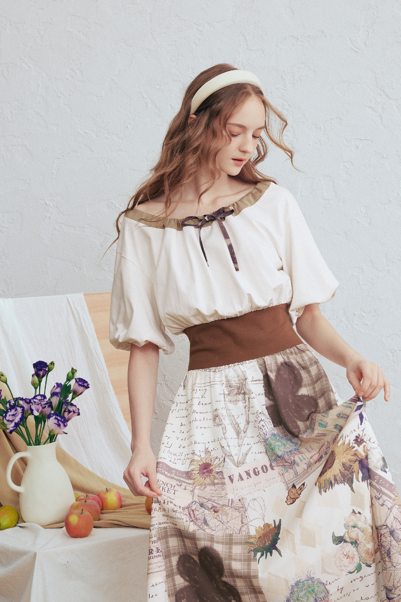 Vintage Puff Sleeve Dress