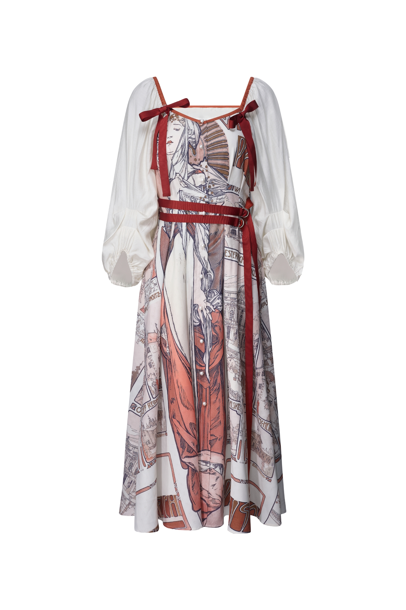 Oil Painting Print Dress