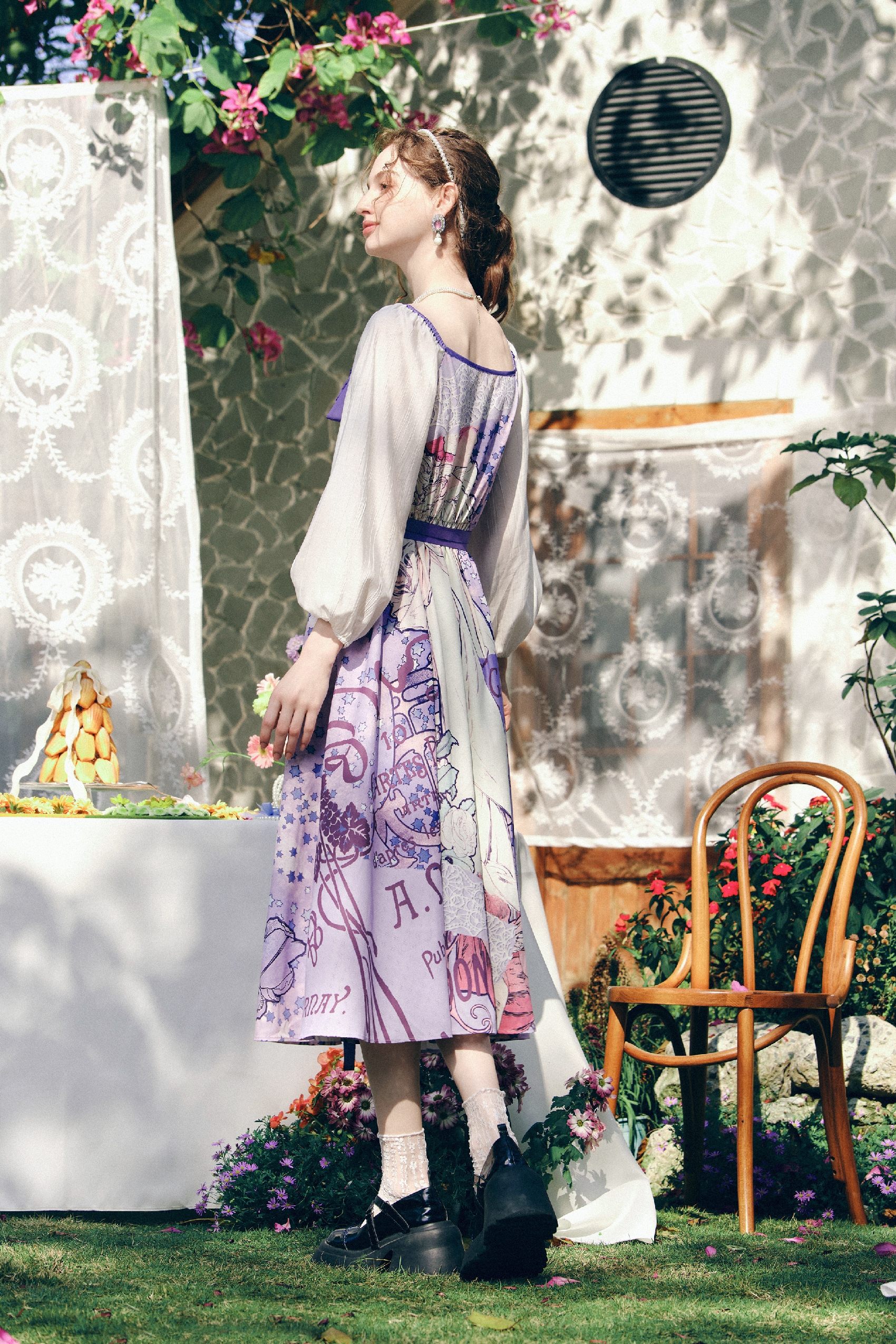 Oil Painting Print Dress