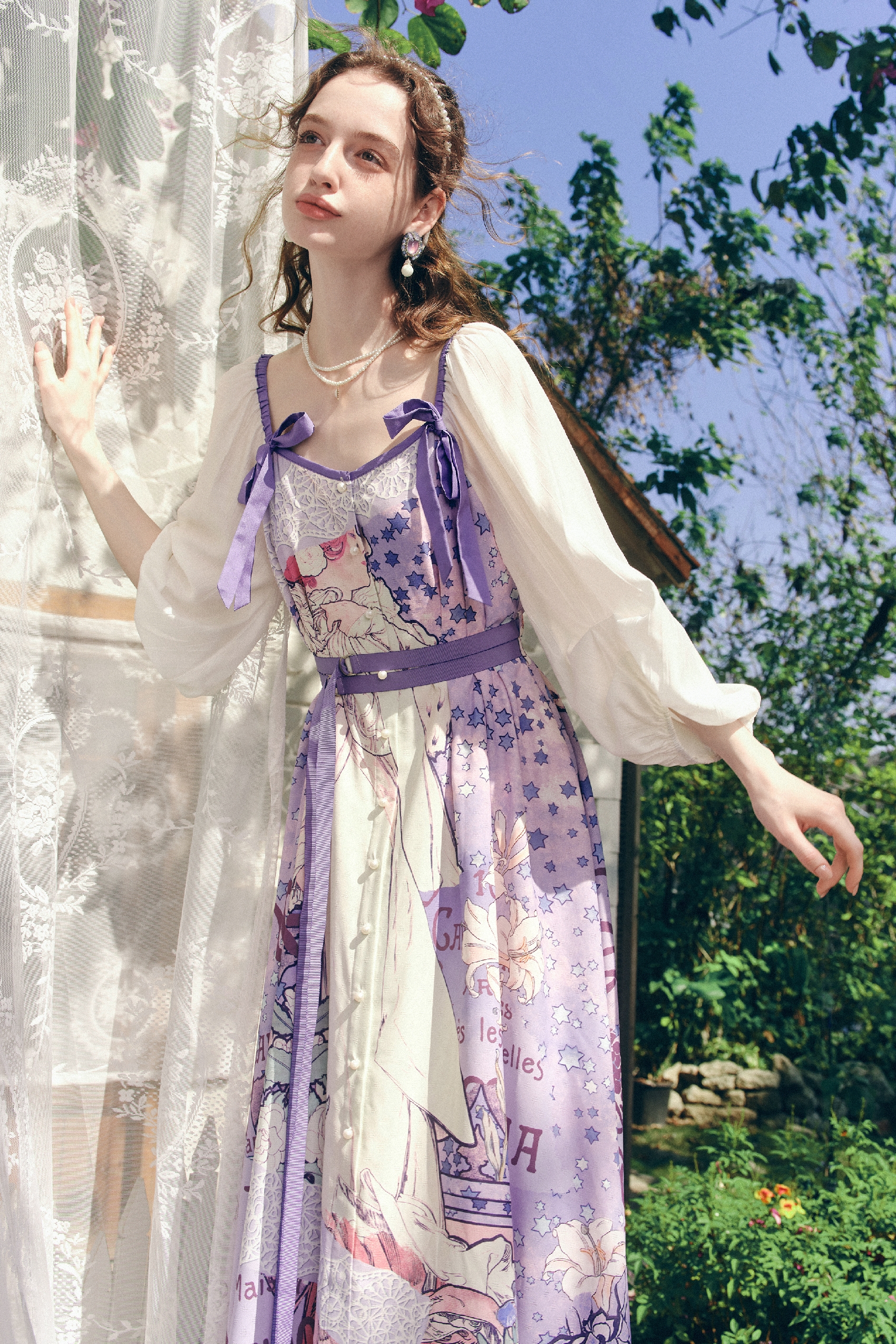 Oil Painting Print Dress