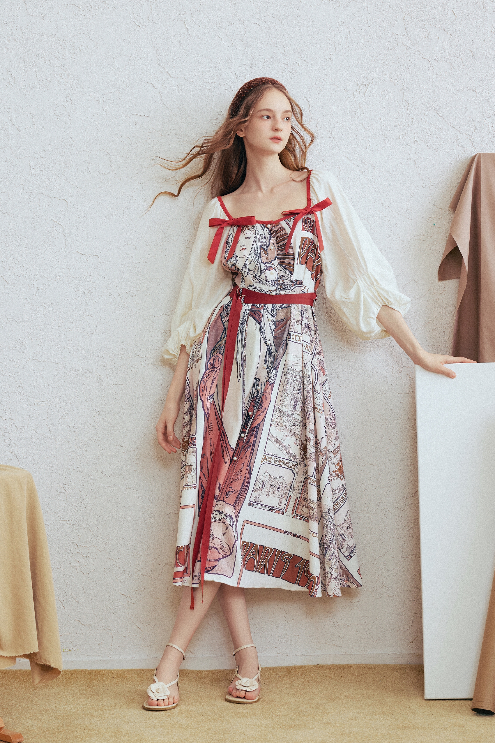 Oil Painting Print Dress