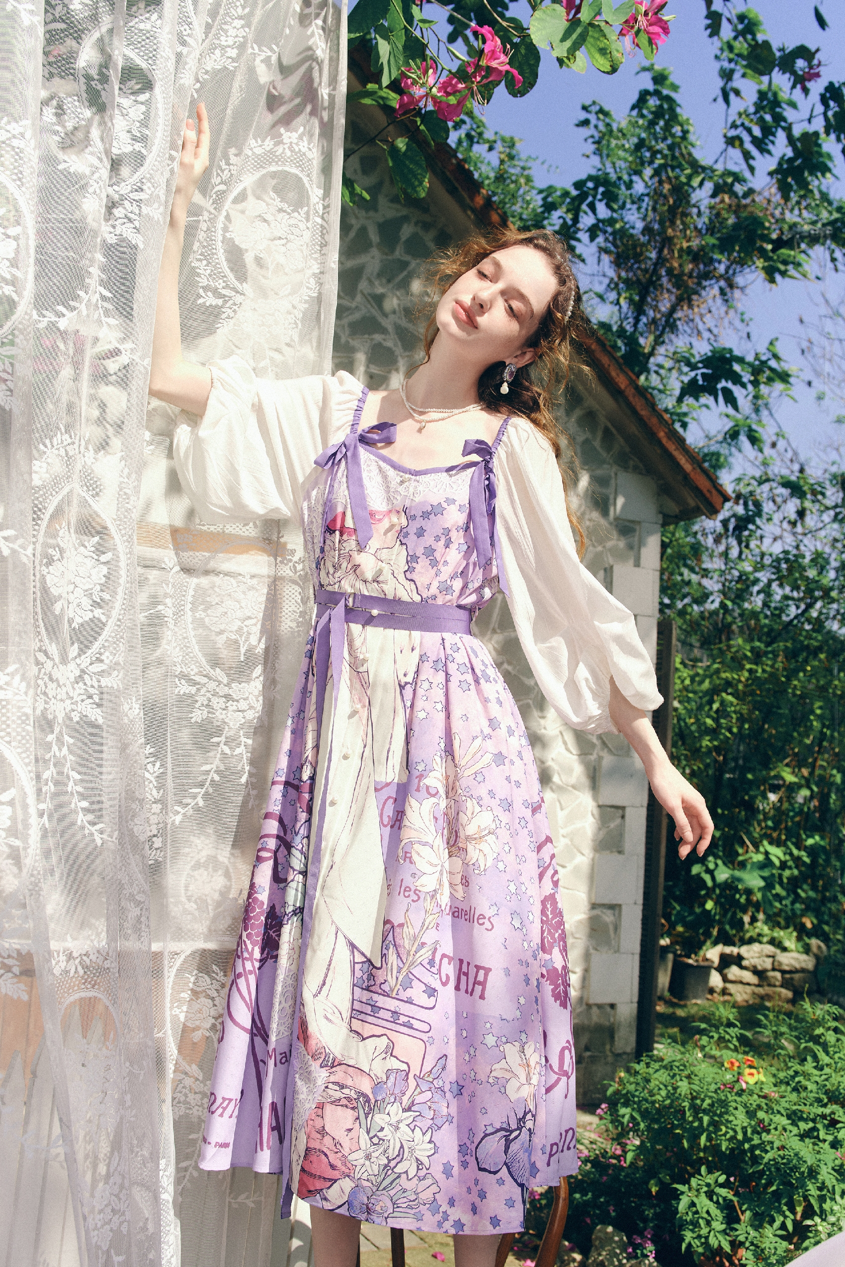 Oil Painting Print Dress